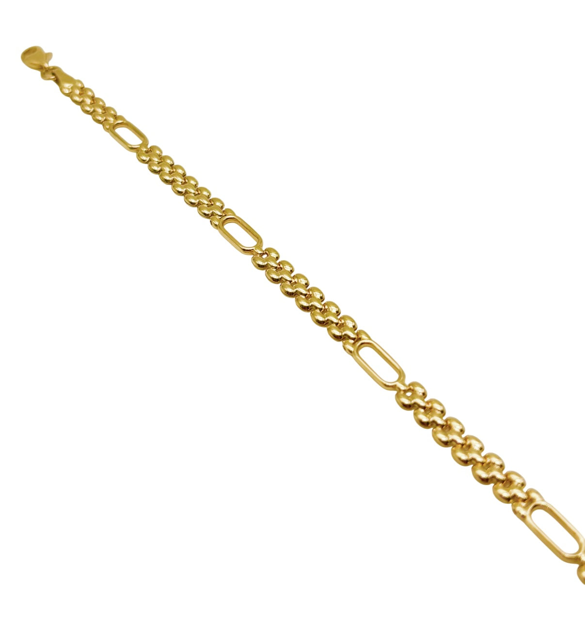 18K GOLD PANTHER LINK BRACELET - HANDMADE IN ITALY