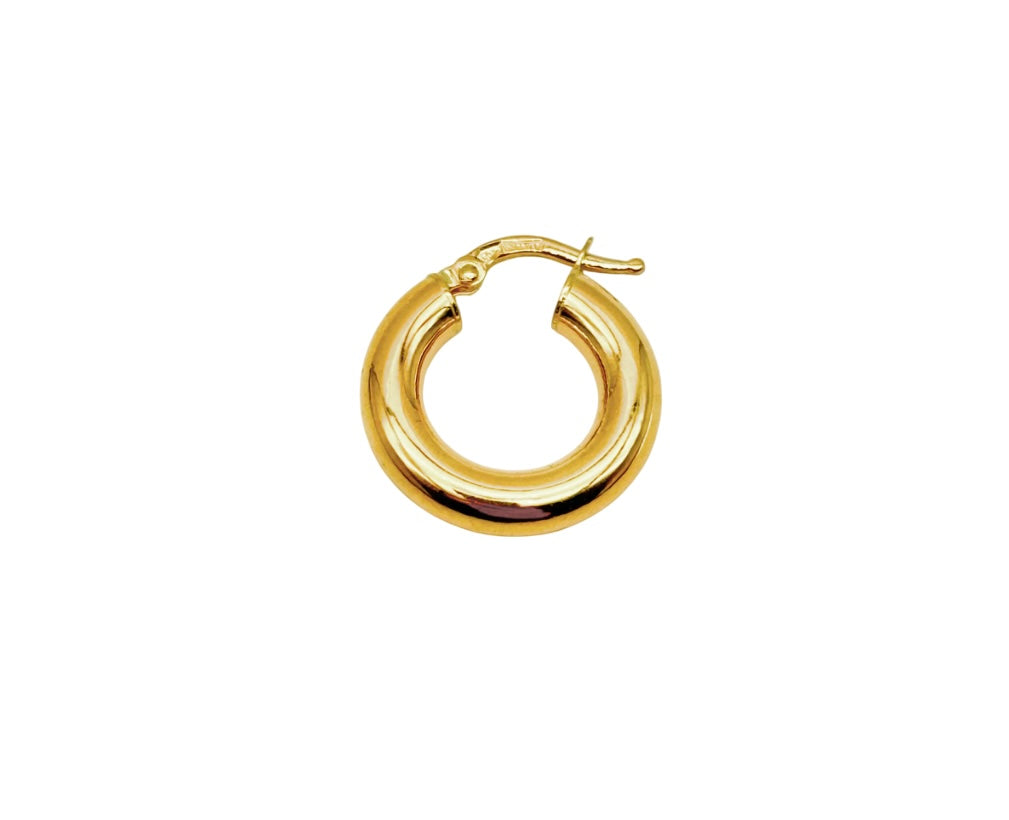 18K GOLD SIMONETTA HOOP EARRINGS - HANDMADE IN ITALY