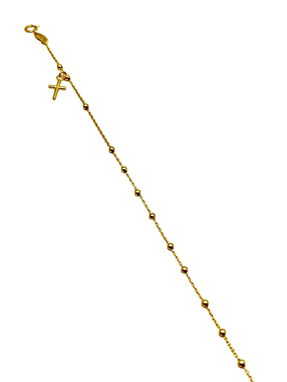 18K GOLD ROSARY BRACELET - HANDMADE IN ITALY
