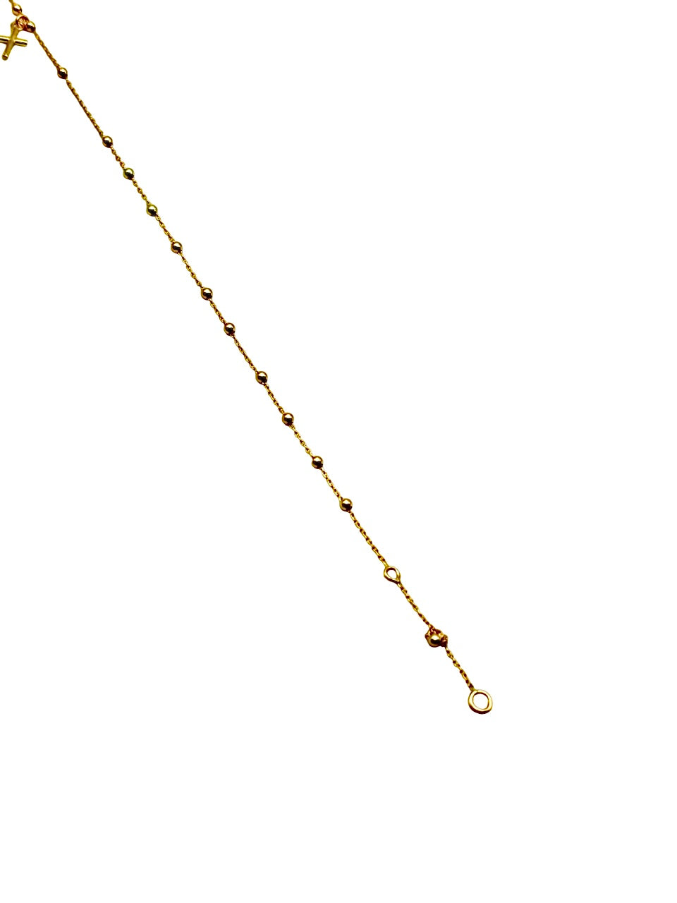 18K GOLD ROSARY BRACELET - HANDMADE IN ITALY