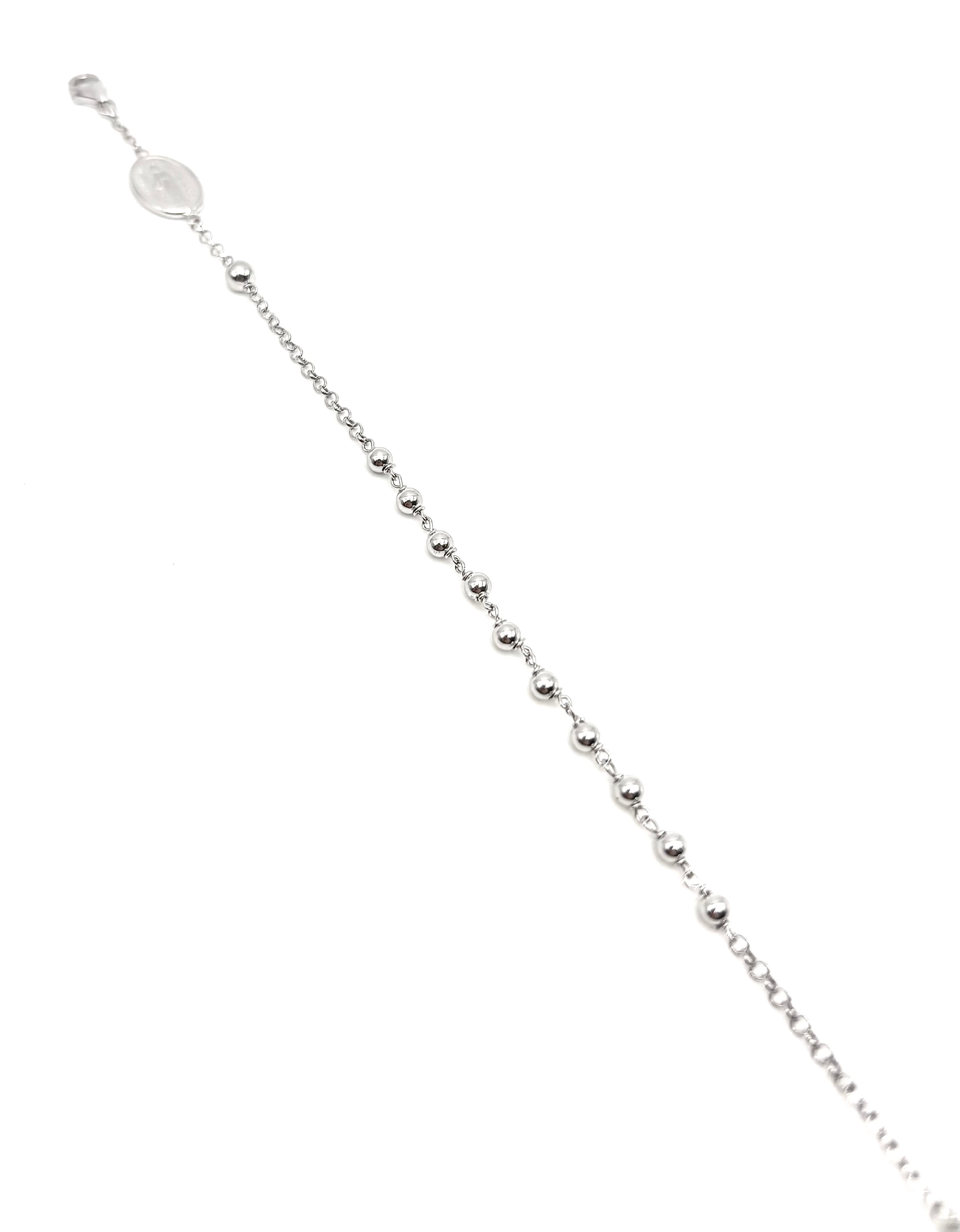 18K GOLD ROSARY BRACELET - HANDMADE IN ITALY