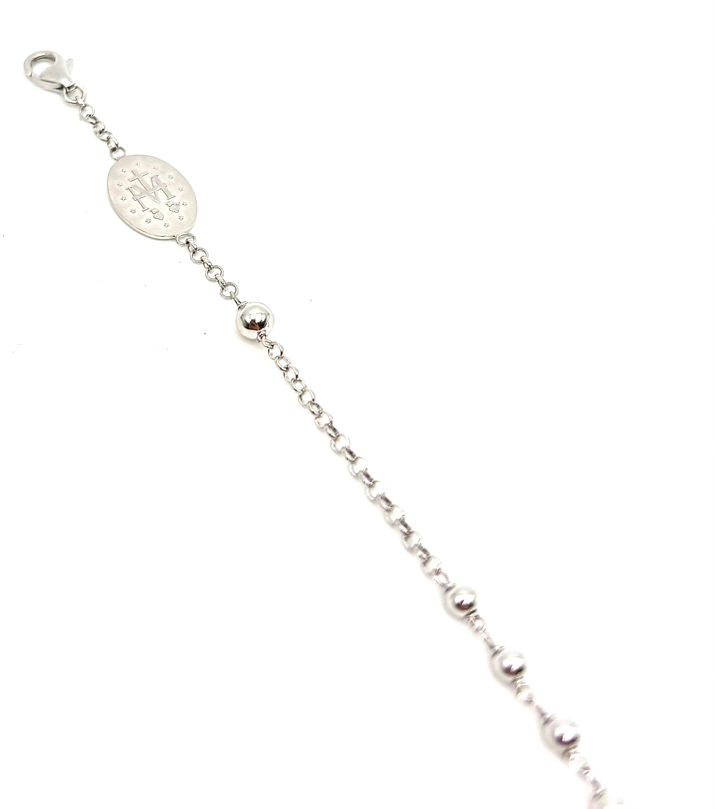 18K GOLD ROSARY BRACELET - HANDMADE IN ITALY