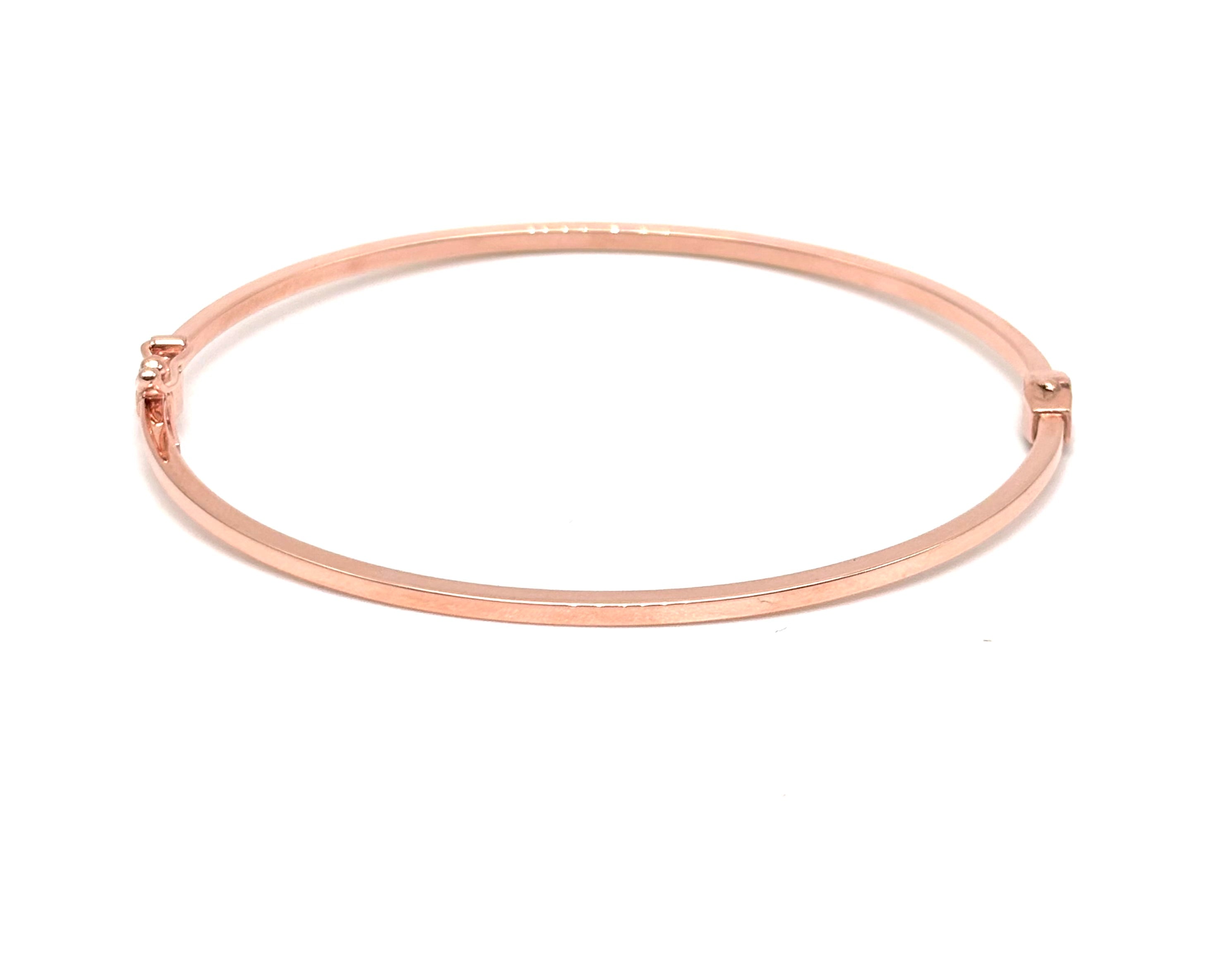 18K GOLD BANGLE BRACELET - HANDMADE IN ITALY