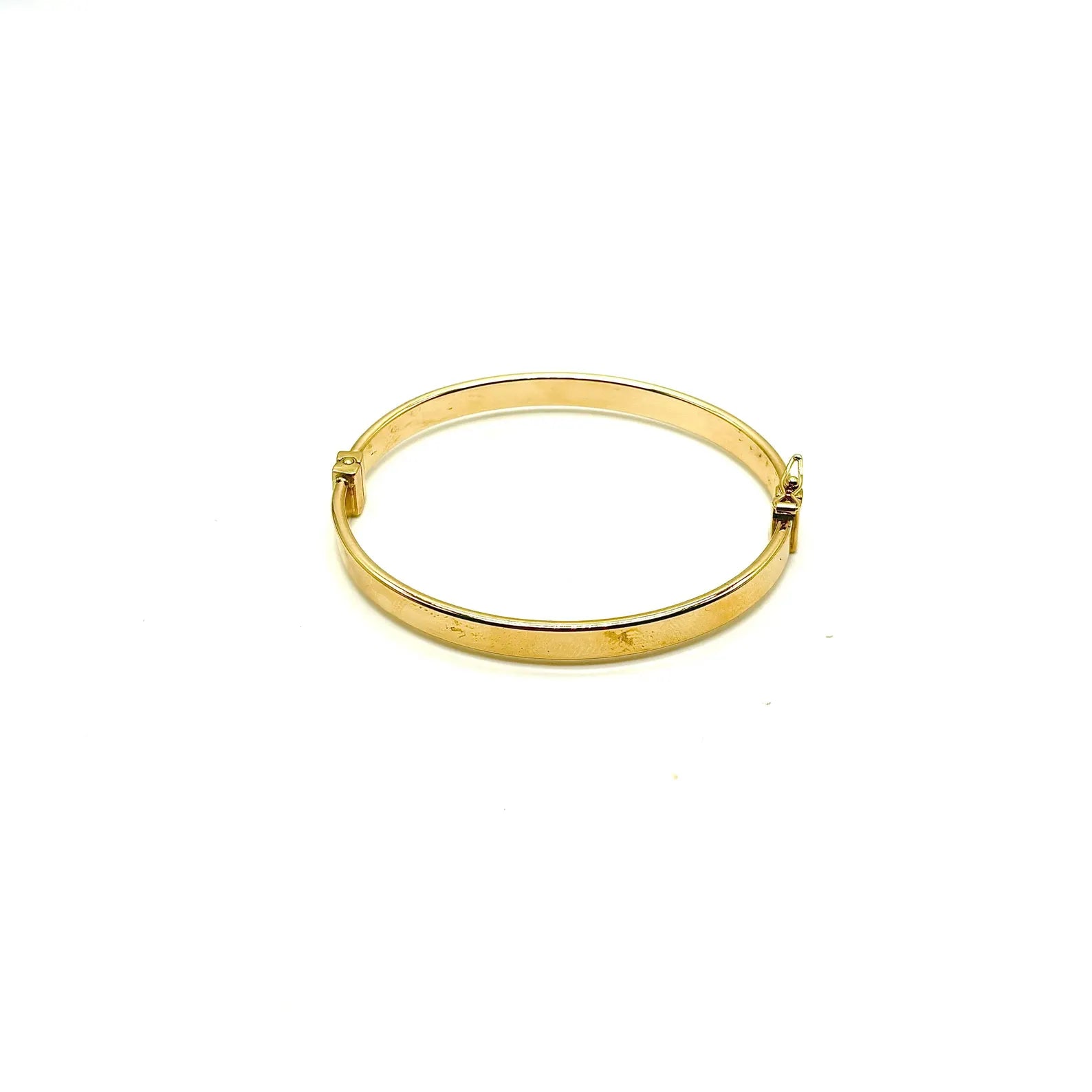 18K GOLD BANGLE BRACELET - HANDMADE IN ITALY