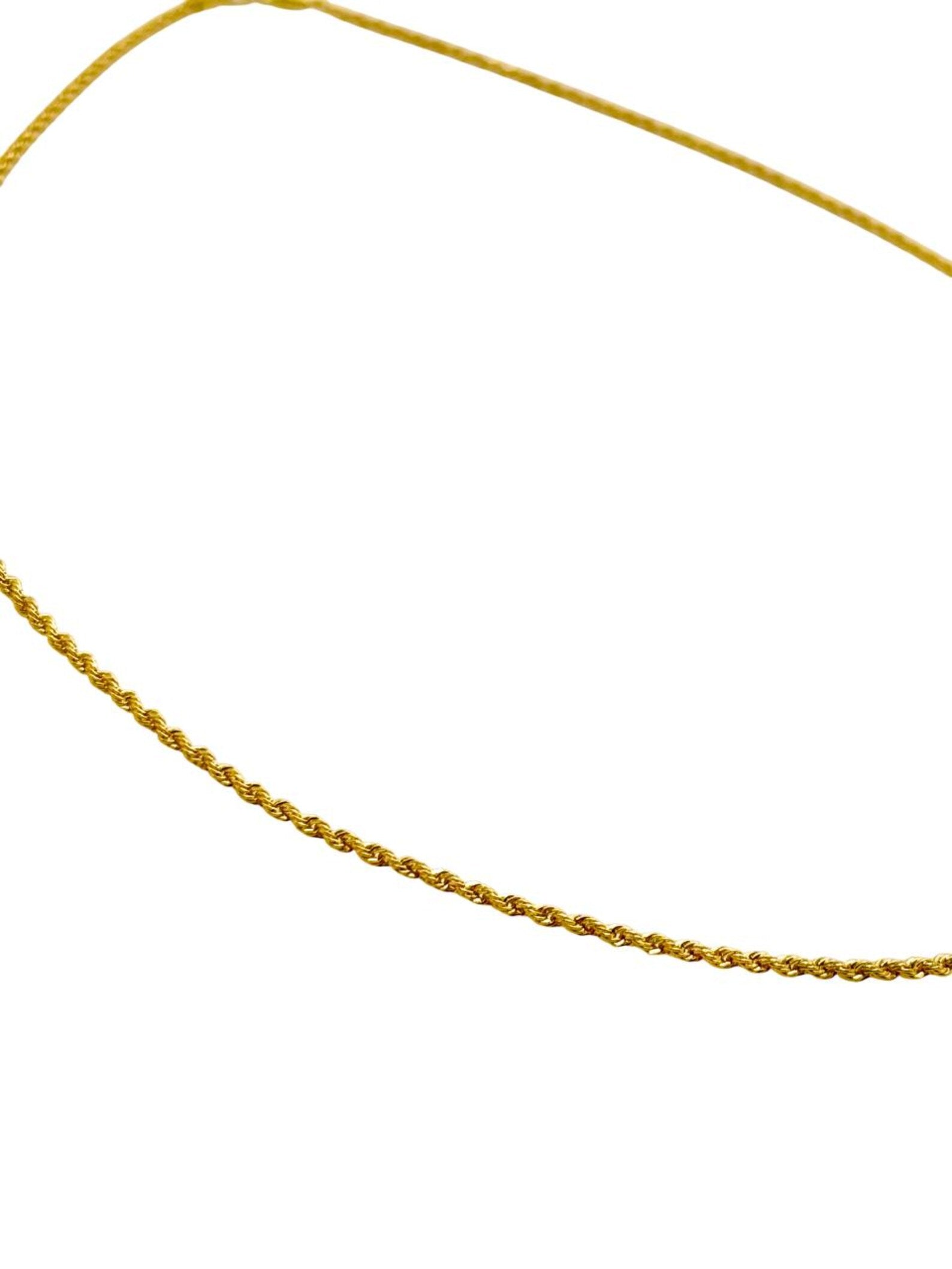 18K GOLD ROPE CHAIN - HANDMADE IN ITALY
