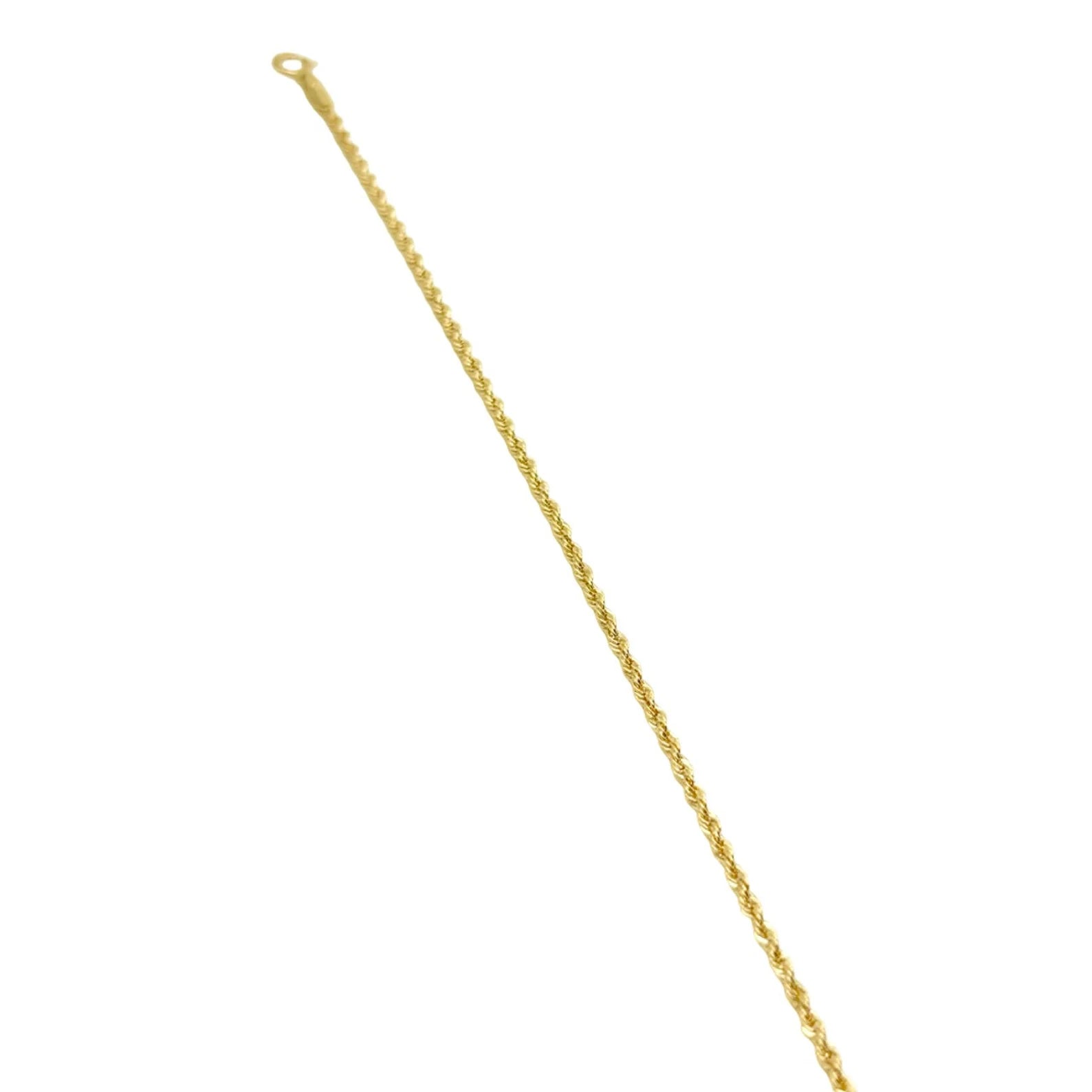 18K GOLD ROPE CHAIN BRACELET - HANDMADE IN ITALY