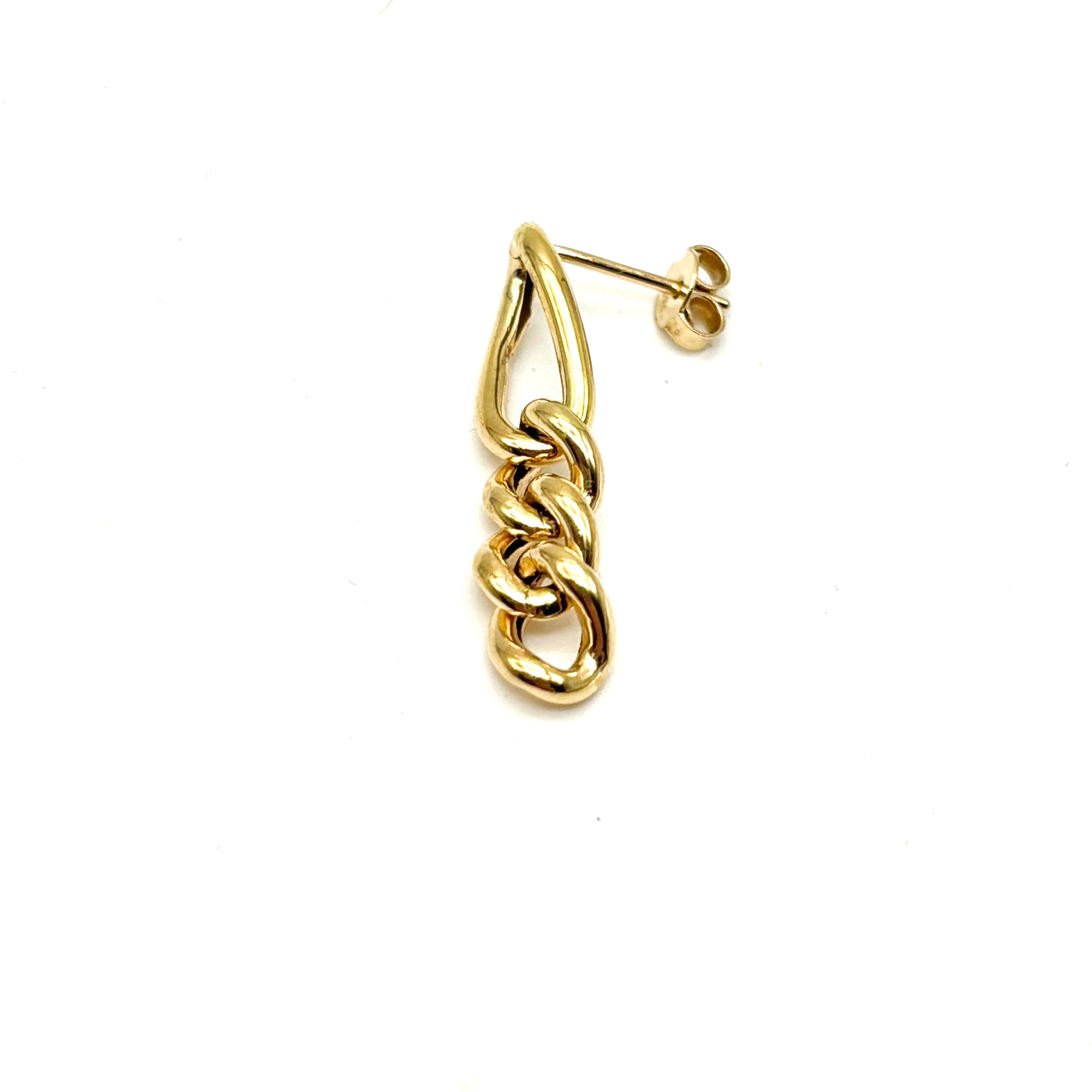 18K GOLD PETUNIA DROP EARRINGS - HANDMADE IN ITALY