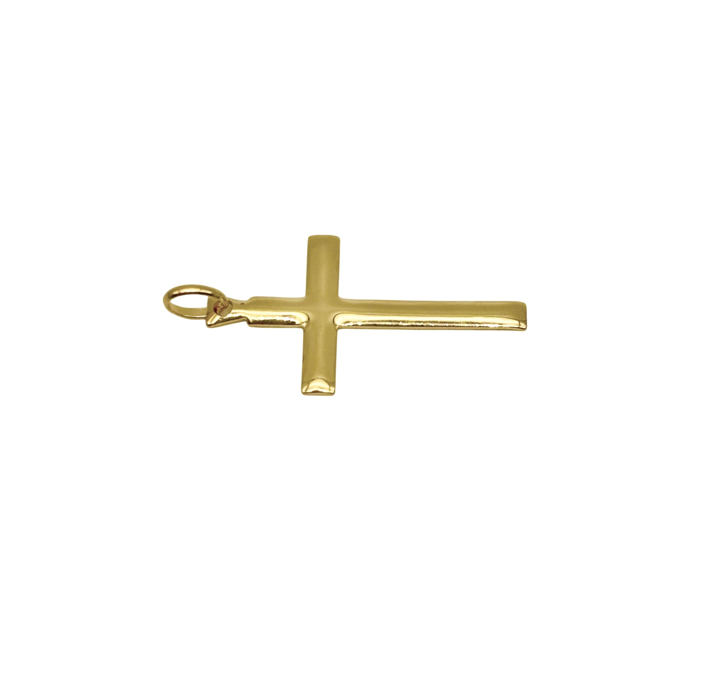 18K GOLD FRANCESCO CROSS - HANDMADE IN ITALY