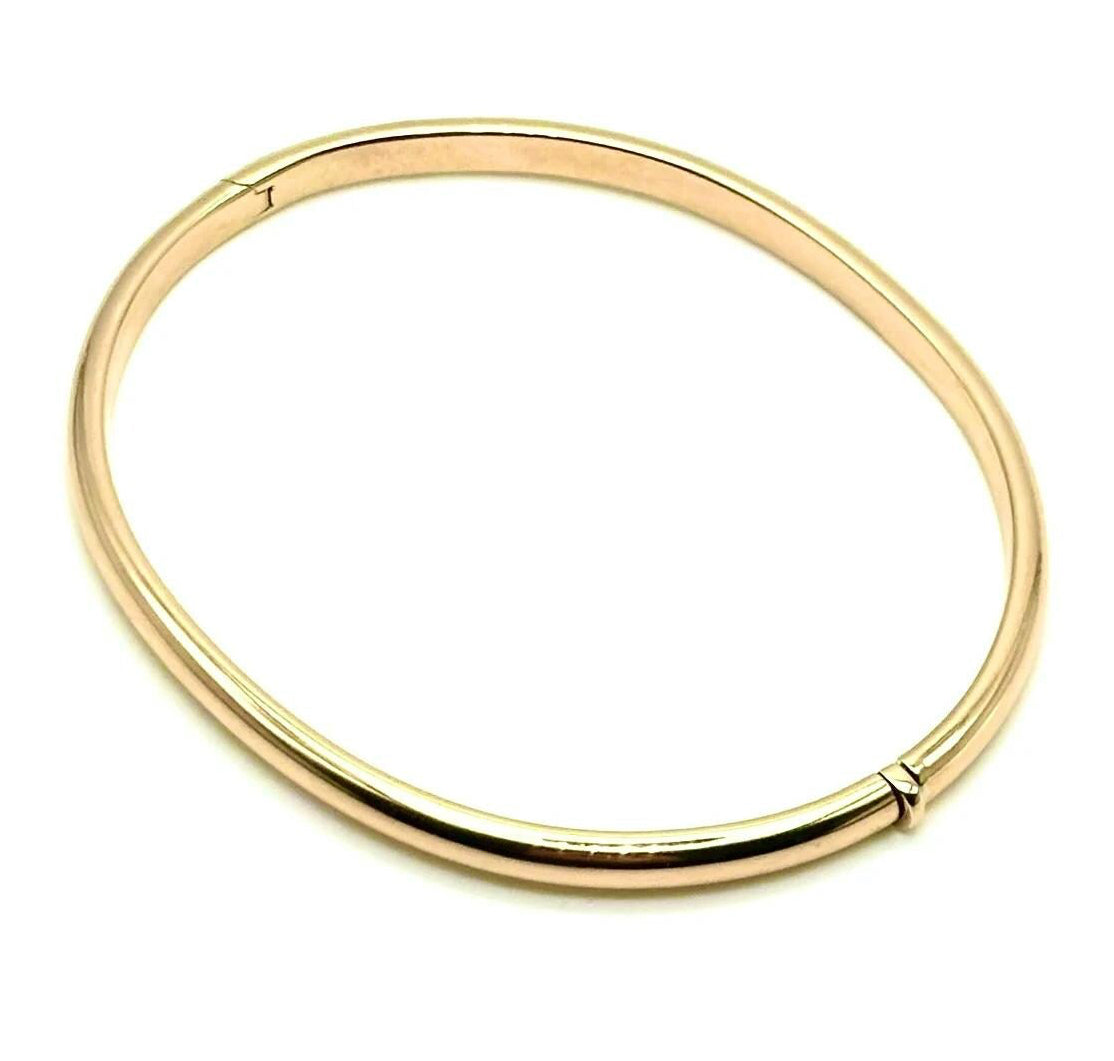 18K GOLD BANGLE BRACELET - HANDMADE IN ITALY
