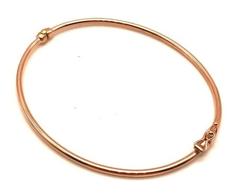 18K GOLD BANGLE BRACELET - HANDMADE IN ITALY