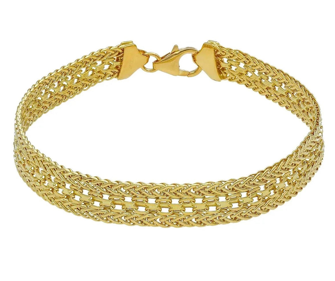 18K GOLD GIUBILEO BRACELET - HANDMADE IN ITALY