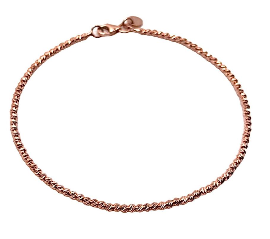 18K GOLD BEADED BRACELET - HANDMADE IN ITALY