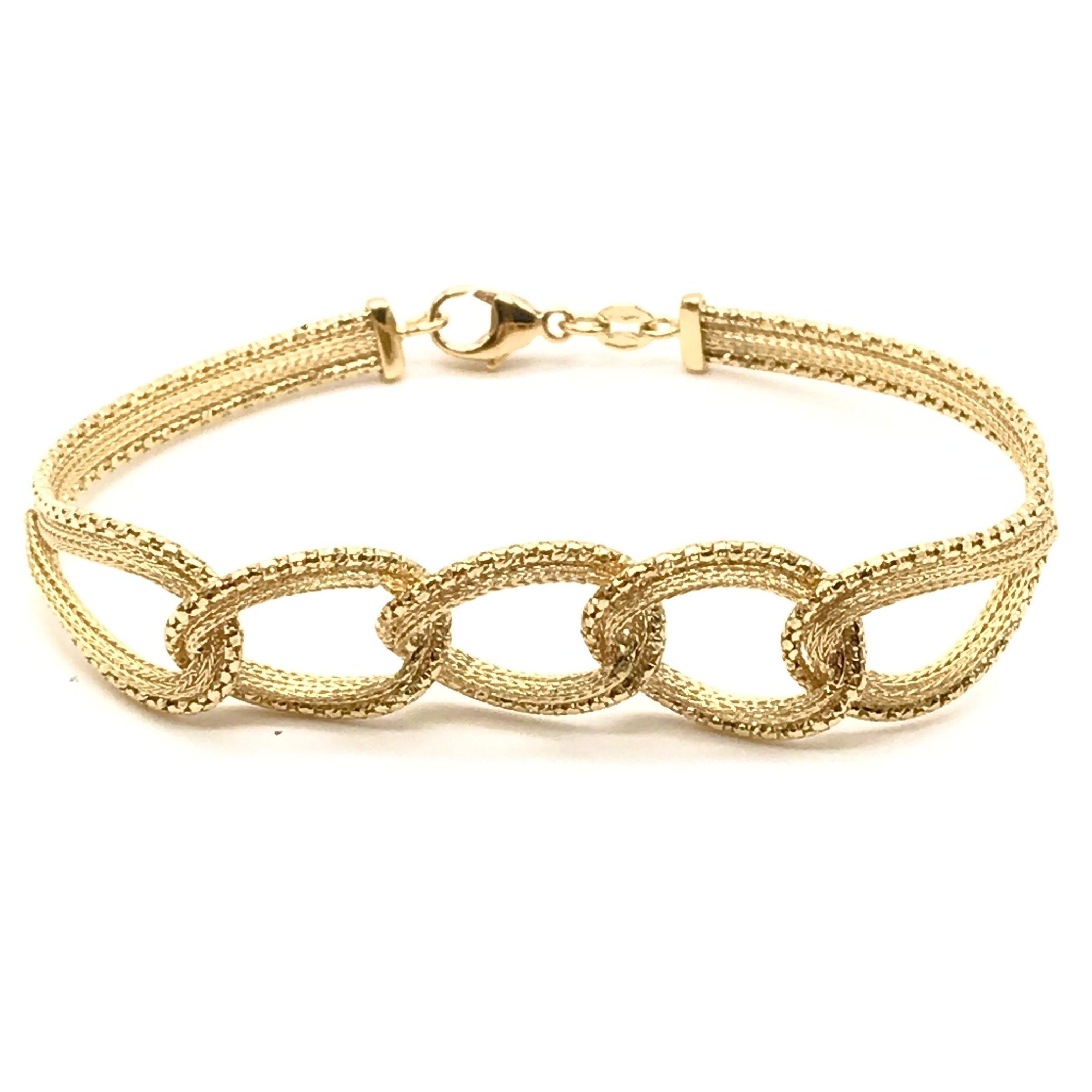 18K GOLD SAVINA CHAIN BRACELET - HANDMADE IN ITALY