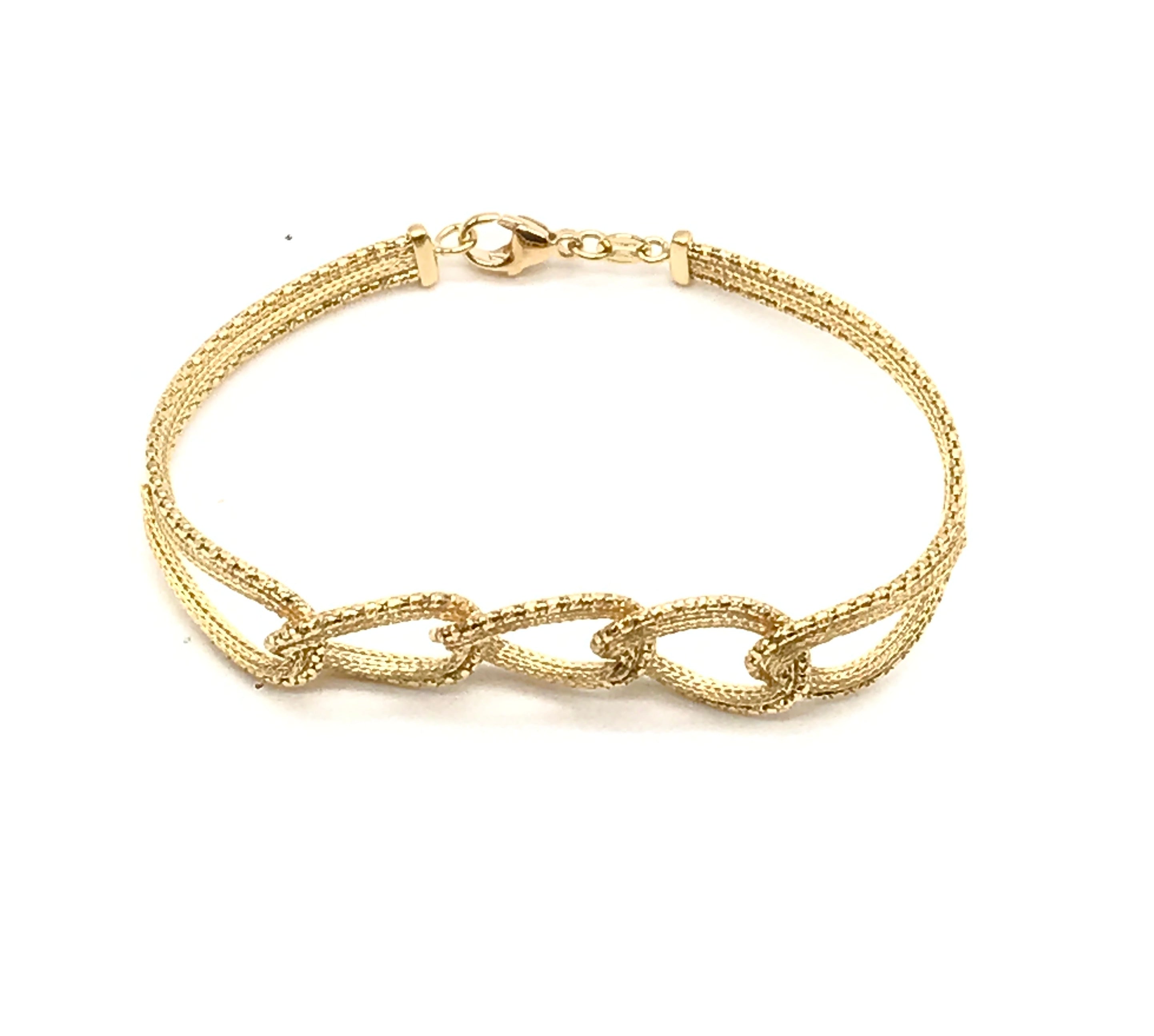 18K GOLD SAVINA CHAIN BRACELET - HANDMADE IN ITALY