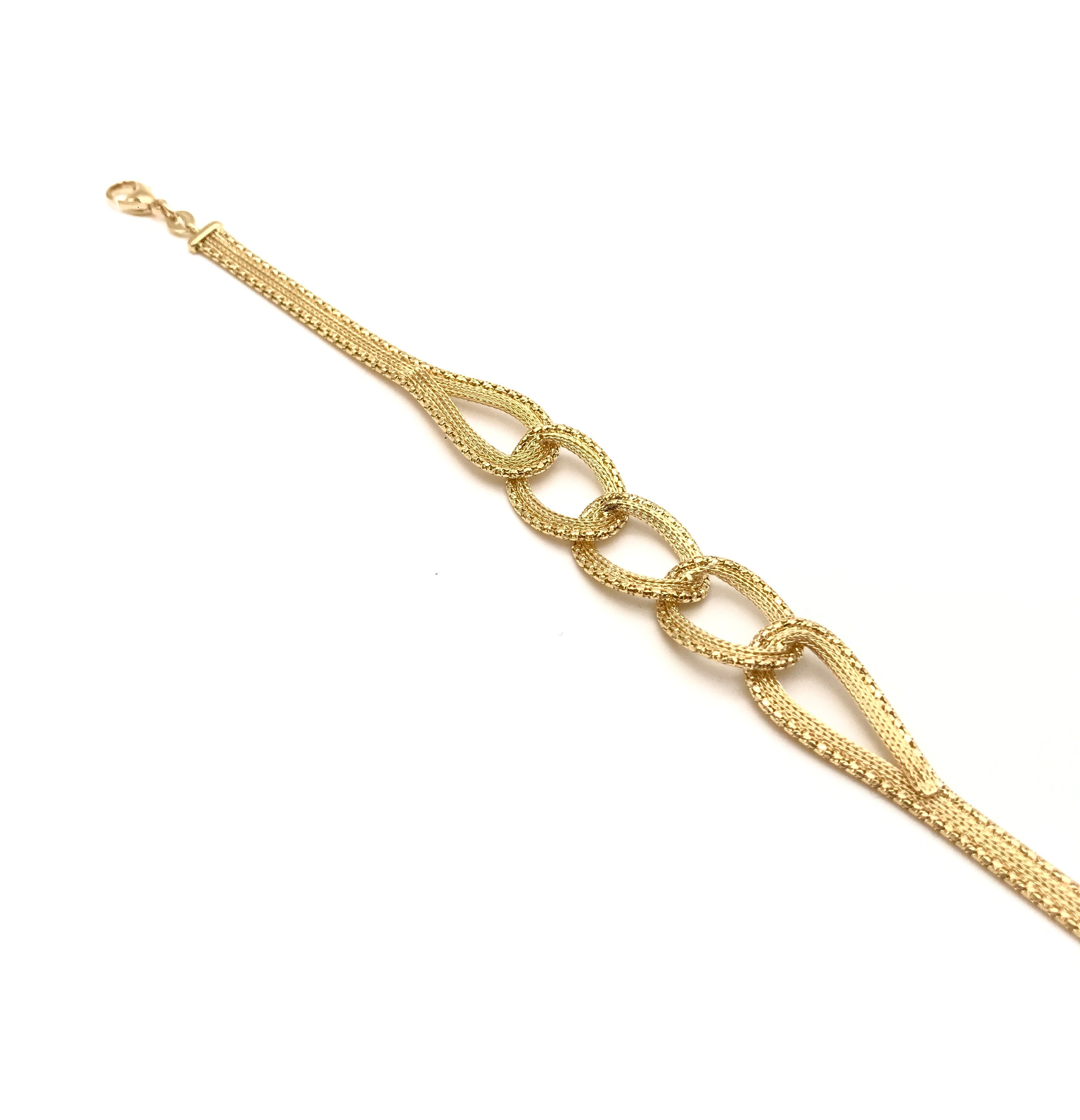18K GOLD SAVINA CHAIN BRACELET - HANDMADE IN ITALY