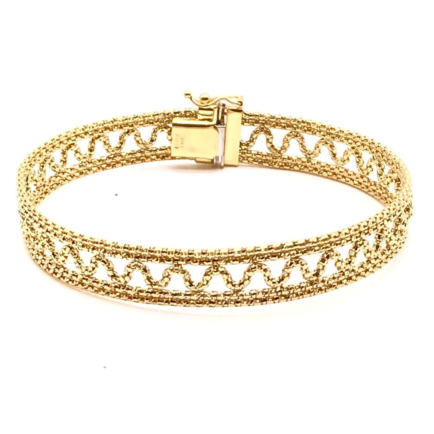 18K GOLD SELVAGGIA BRACELET - HANDMADE IN ITALY