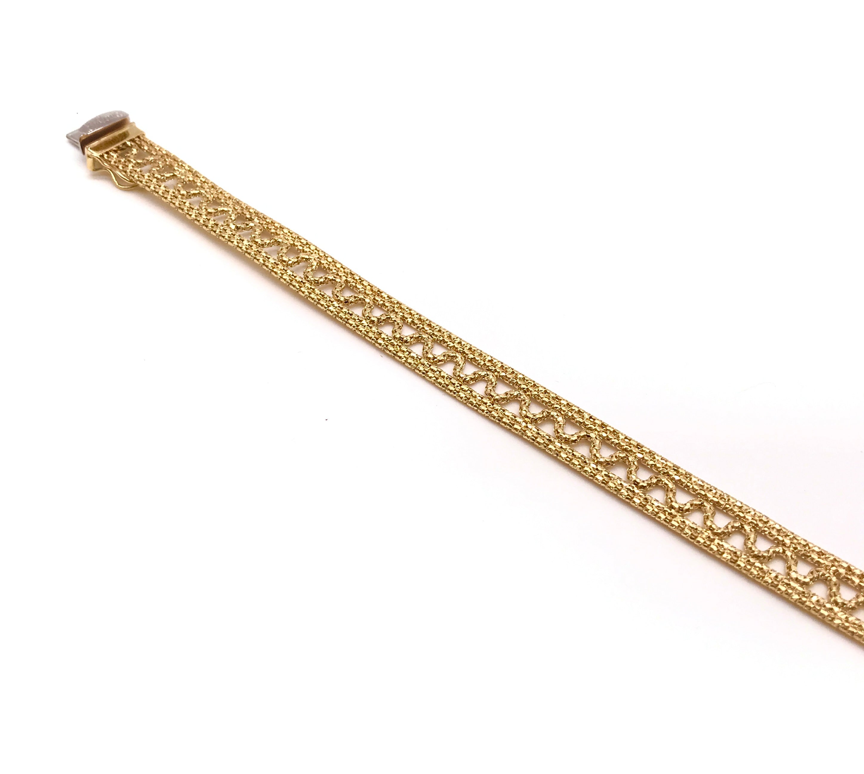 18K GOLD SELVAGGIA BRACELET - HANDMADE IN ITALY