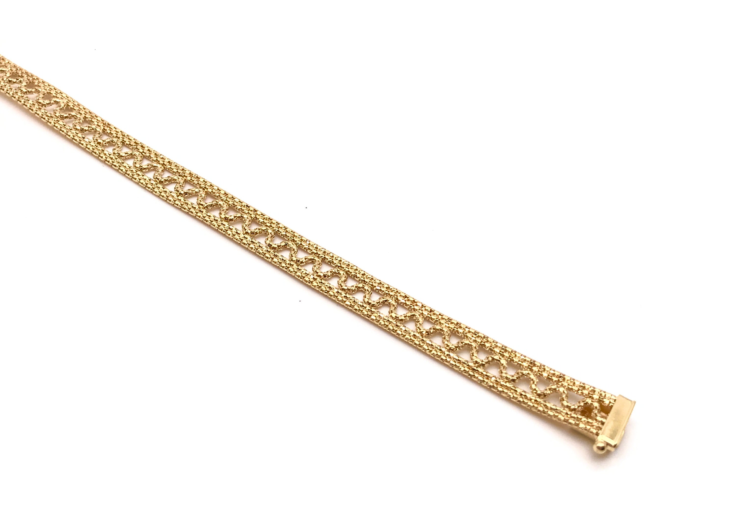 18K GOLD SELVAGGIA BRACELET - HANDMADE IN ITALY