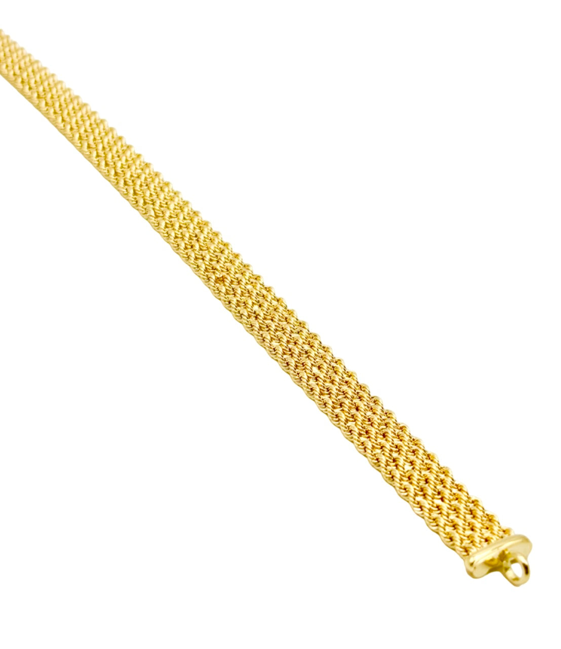 18K GOLD ROPE CHAIN BRACELET - HANDMADE IN ITALY