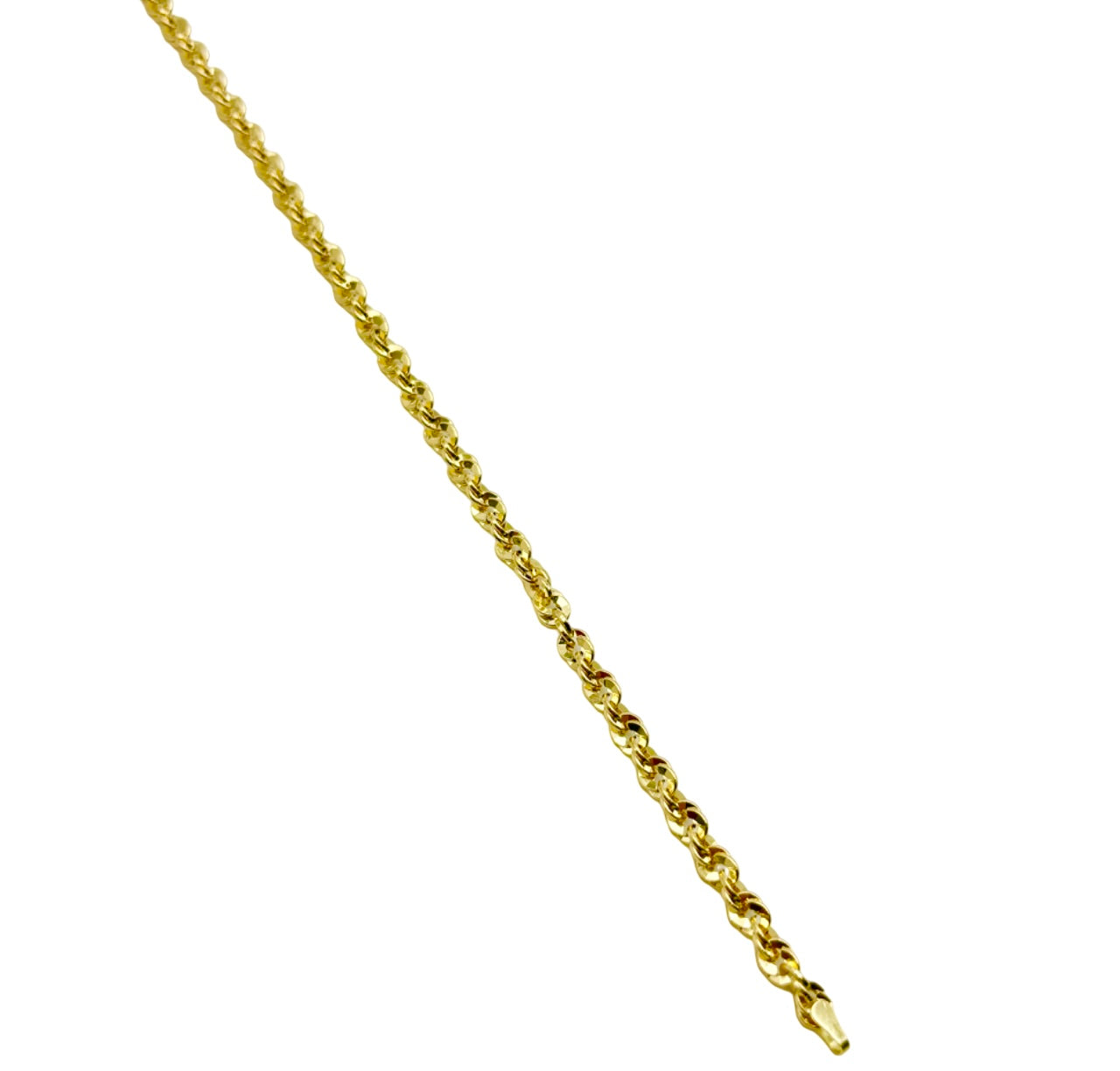 18K GOLD ROPE CHAIN BRACELET - HANDMADE IN ITALY
