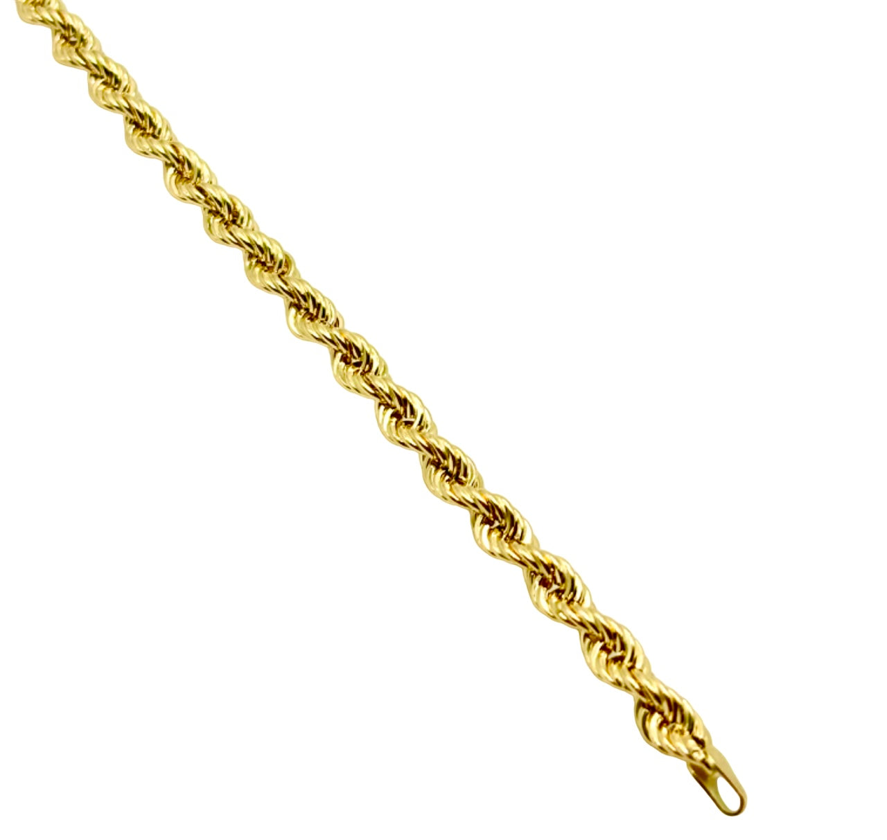 18K GOLD ROPE CHAIN BRACELET - HANDMADE IN ITALY
