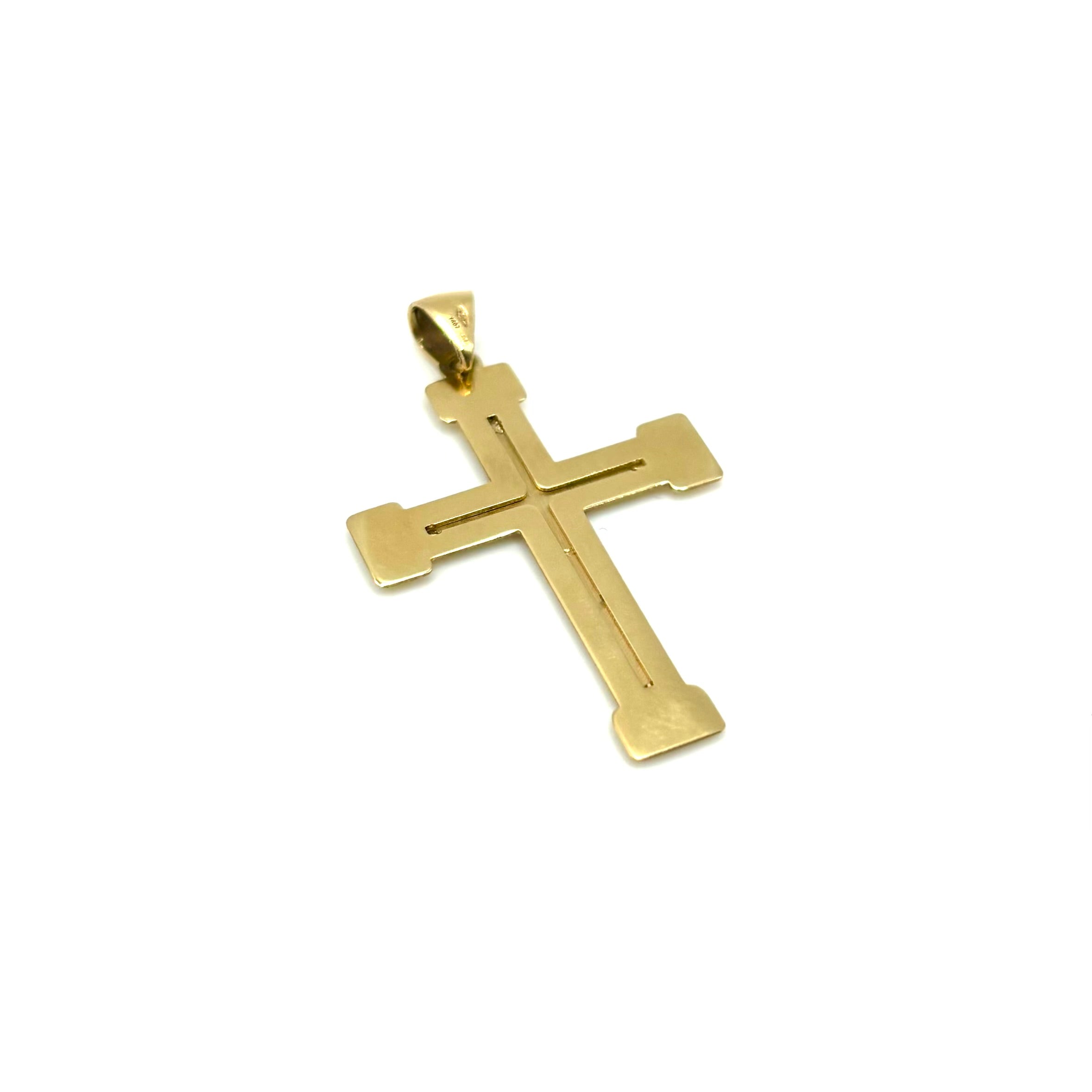 18K GOLD VITTORIA CROSS - HANDMADE IN ITALY