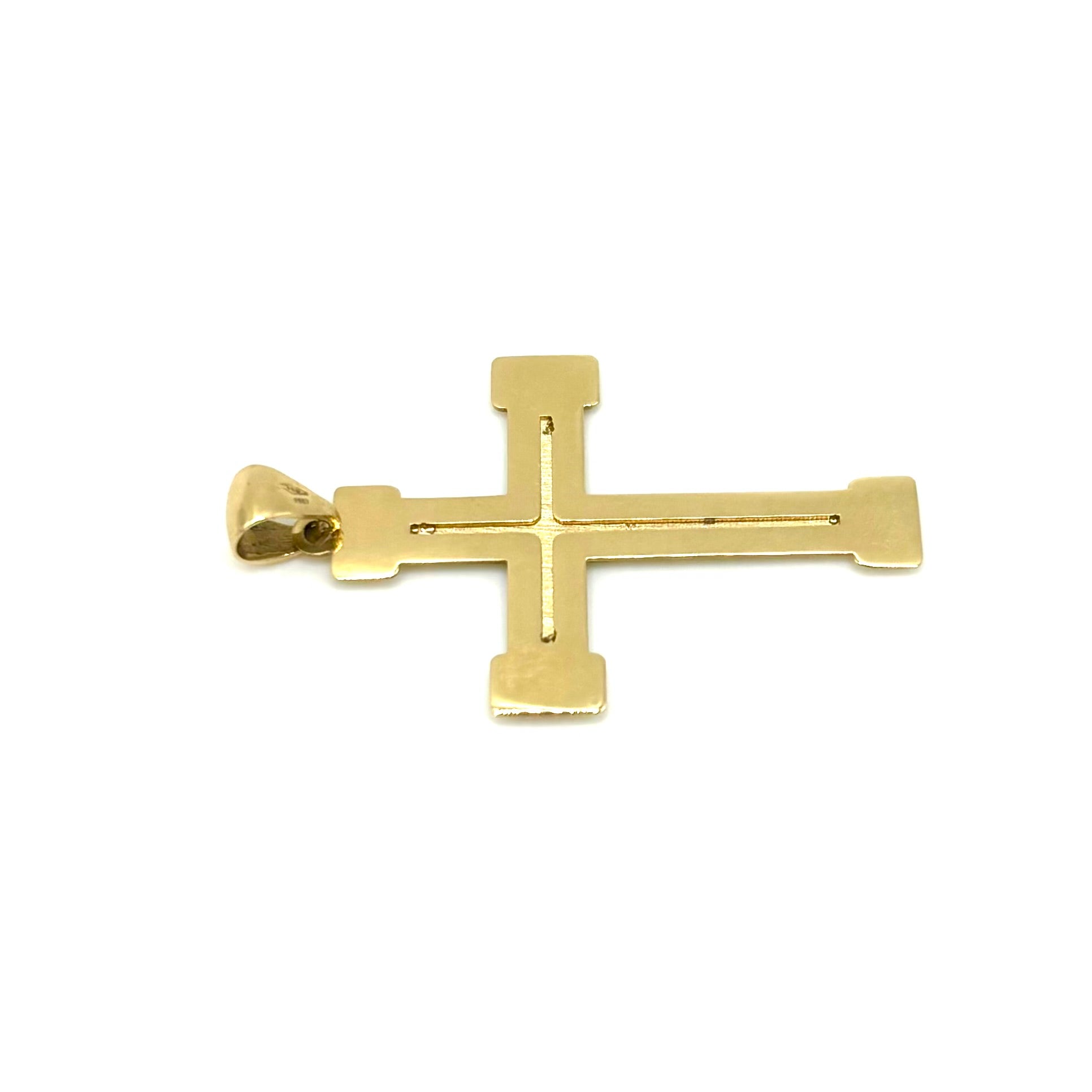 18K GOLD VITTORIA CROSS - HANDMADE IN ITALY