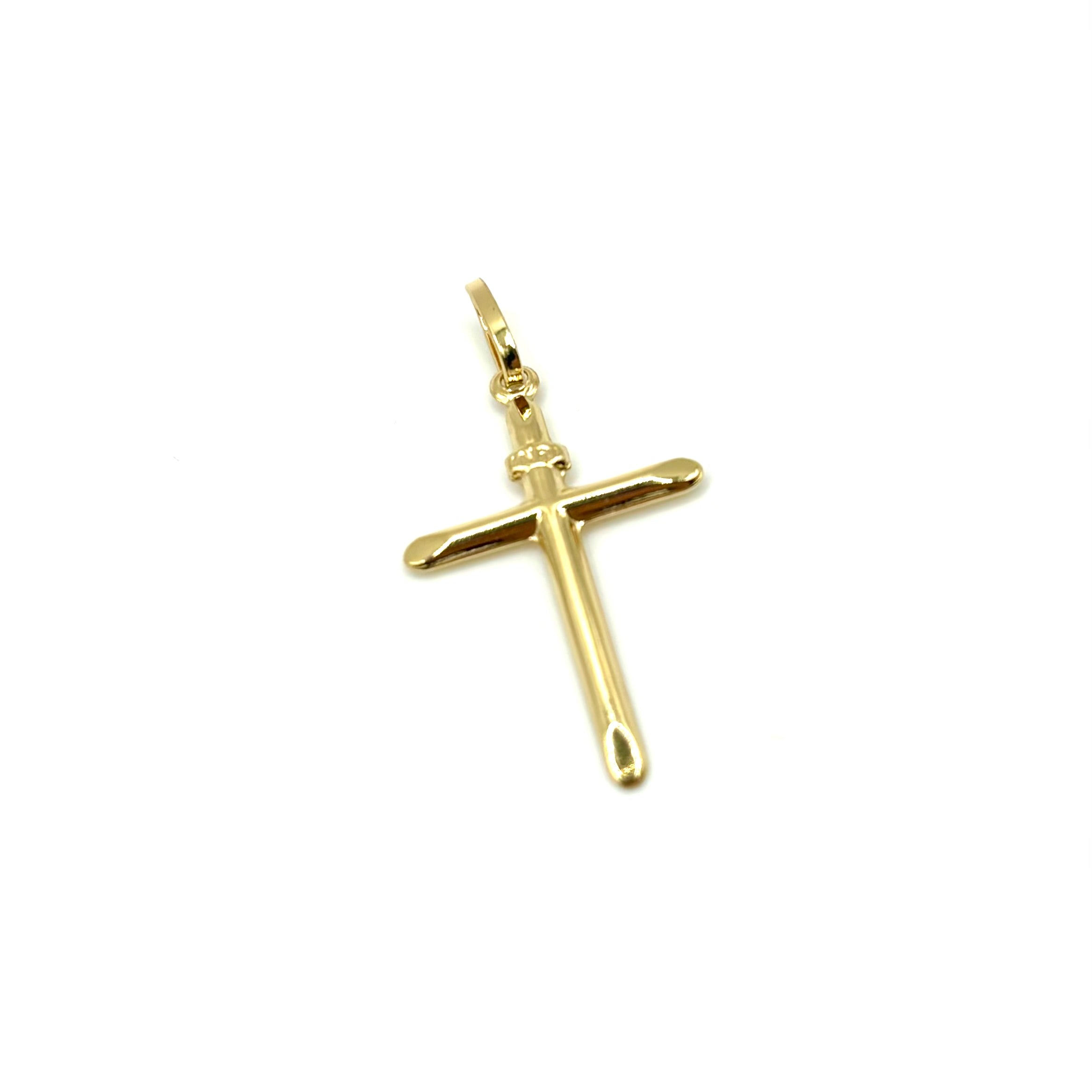 18K GOLD PETRA CROSS - HANDMADE IN ITALY