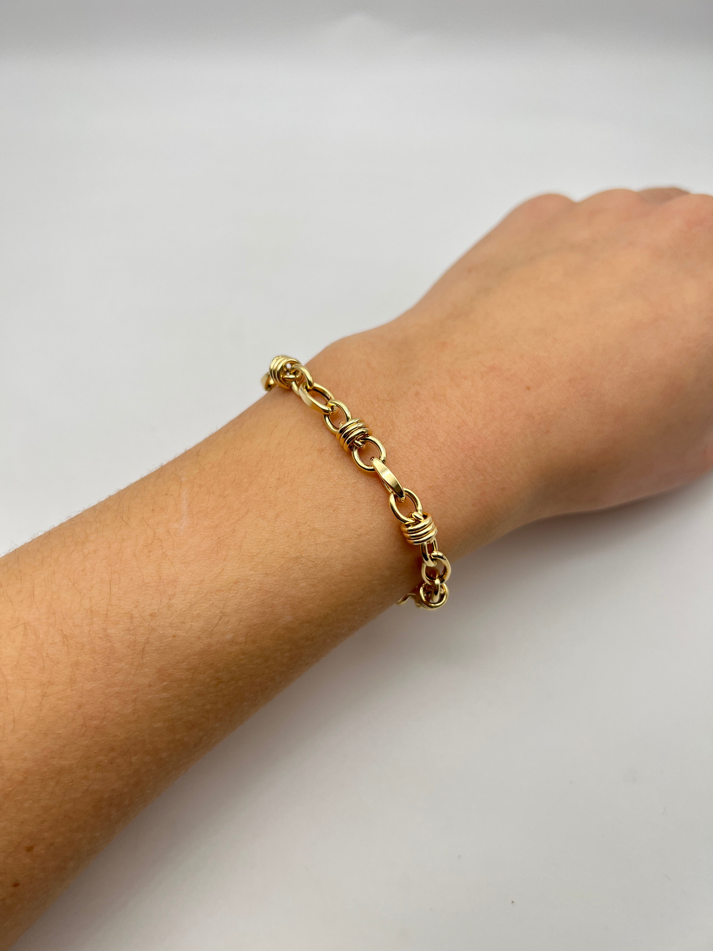 18K GOLD MADESIMO CHAIN BRACELET - HANDMADE IN ITALY