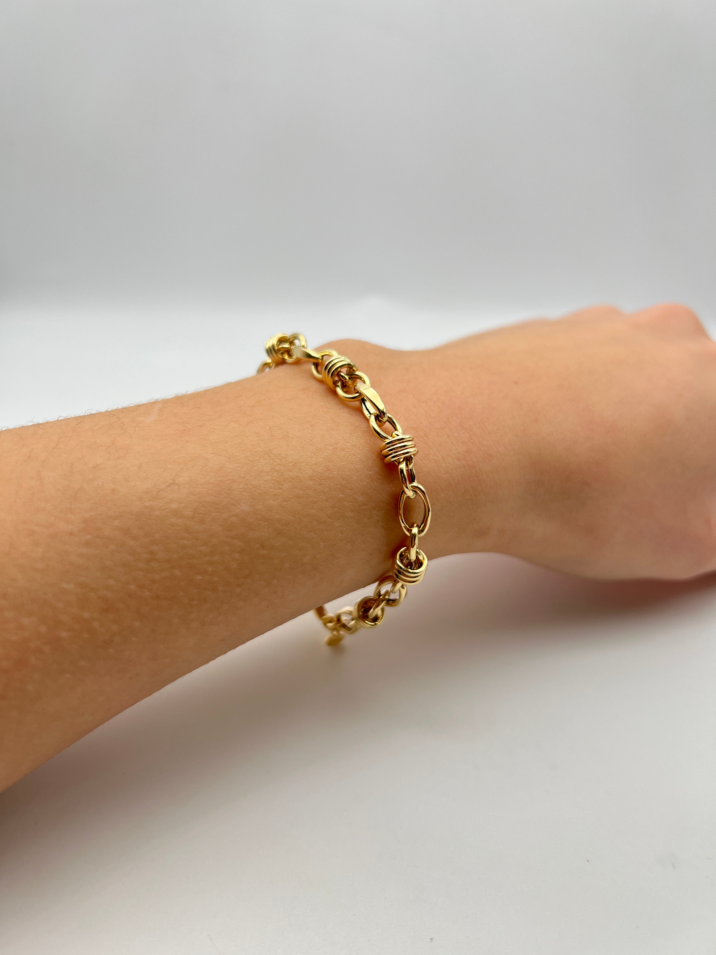 18K GOLD MADESIMO CHAIN BRACELET - HANDMADE IN ITALY