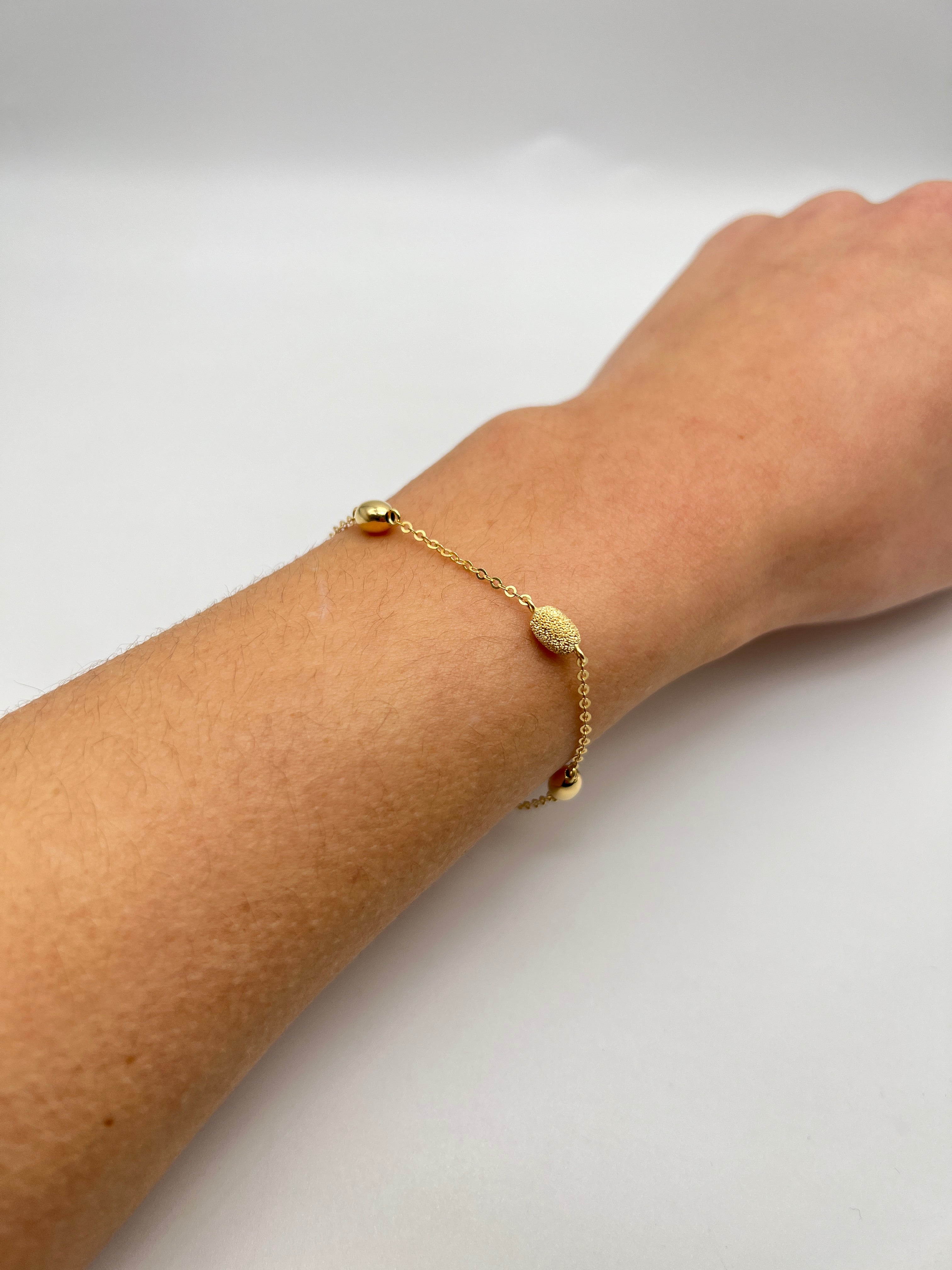 18K GOLD BELLISSIMA SPHERES BRACELET - HANDMADE IN ITALY