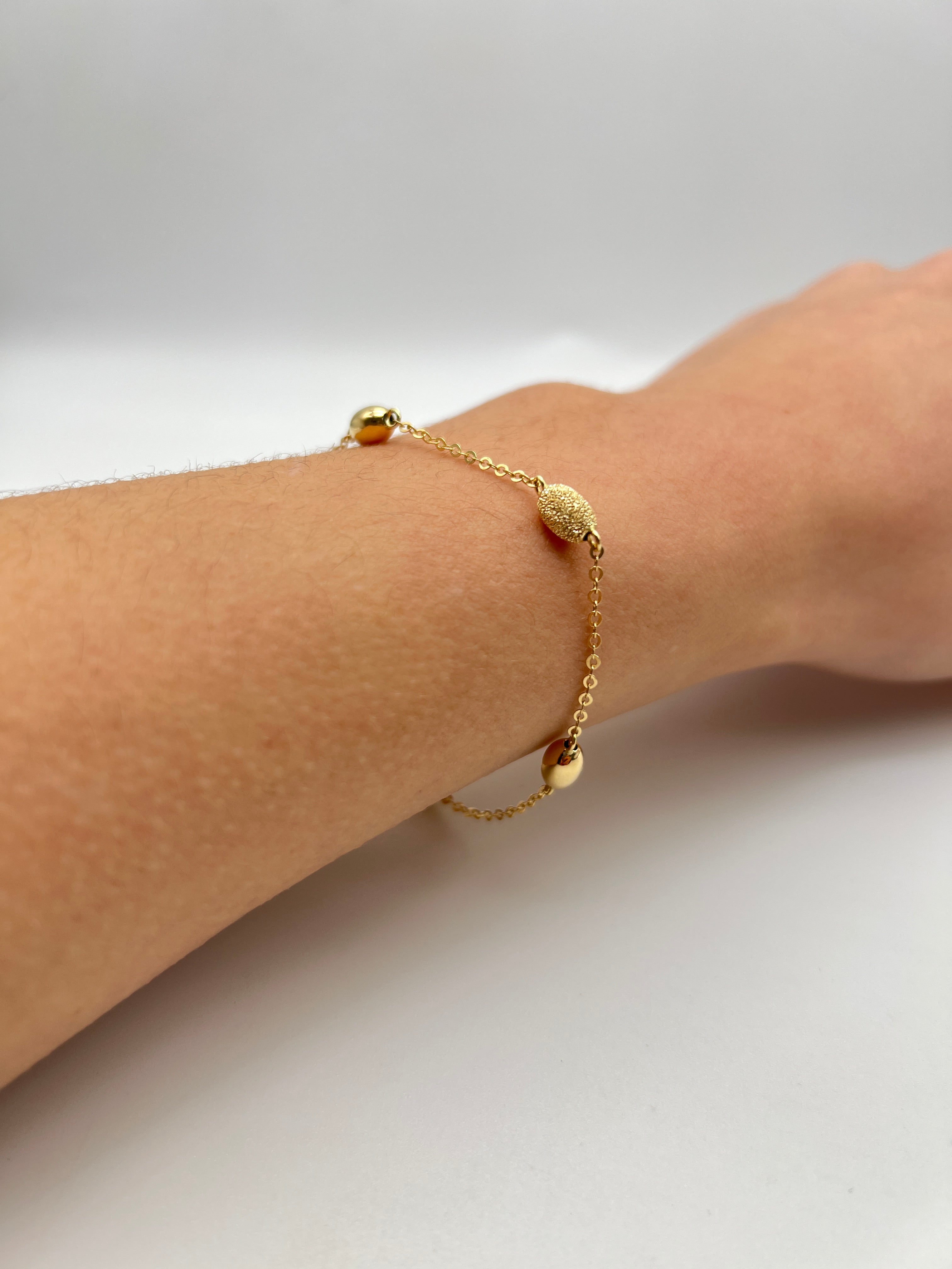 18K GOLD BELLISSIMA SPHERES BRACELET - HANDMADE IN ITALY