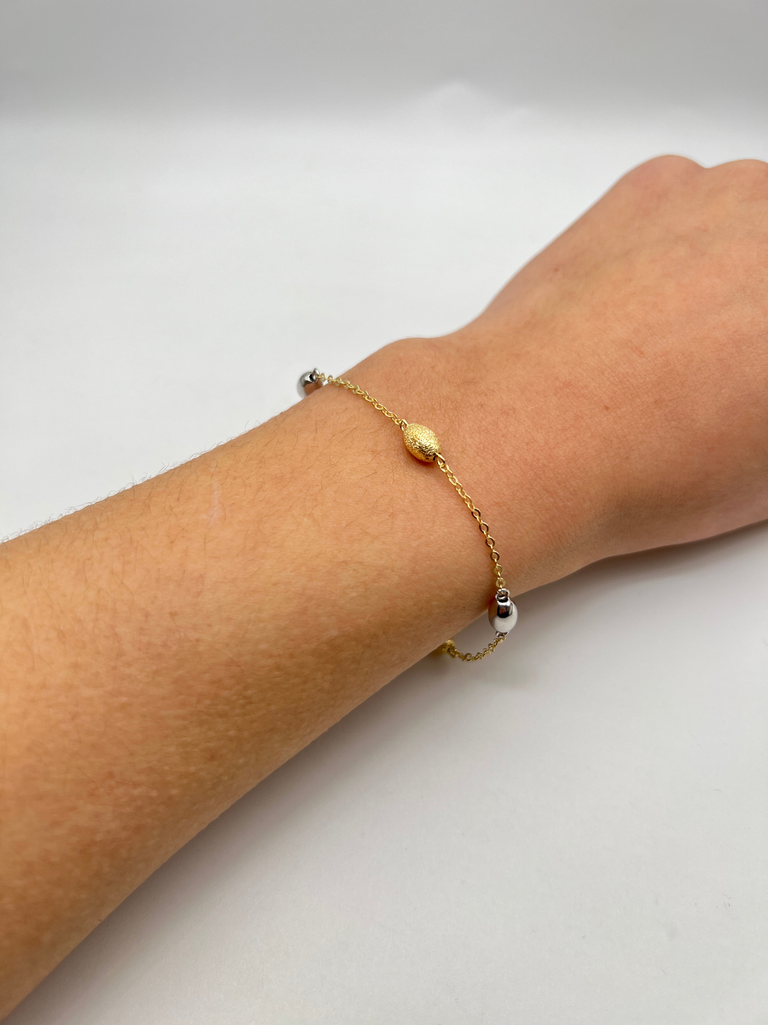 18K GOLD BELLISSIMA SPHERES BRACELET - HANDMADE IN ITALY
