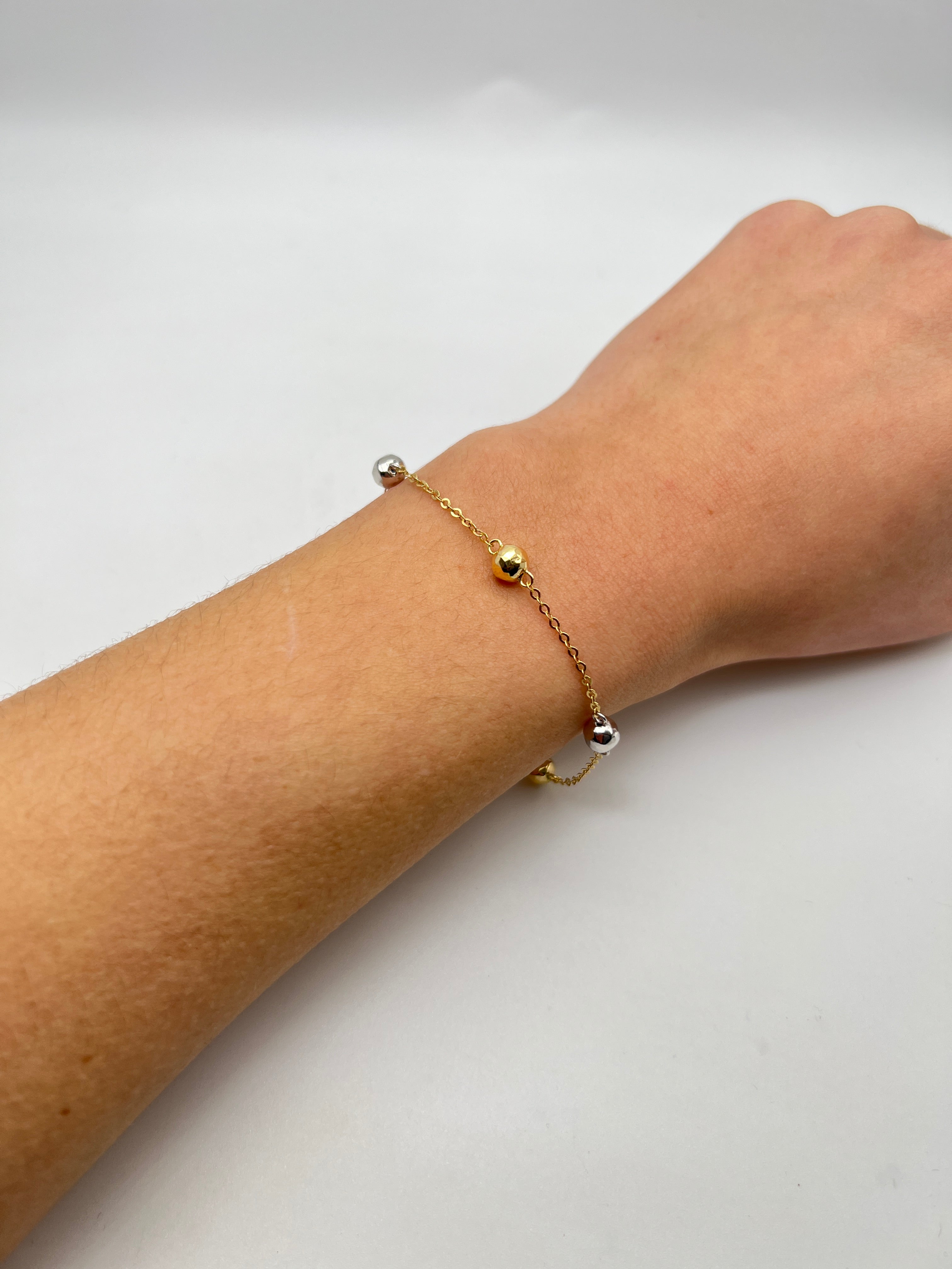 18K GOLD BONNIE SPHERES BRACELET - HANDMADE IN ITALY