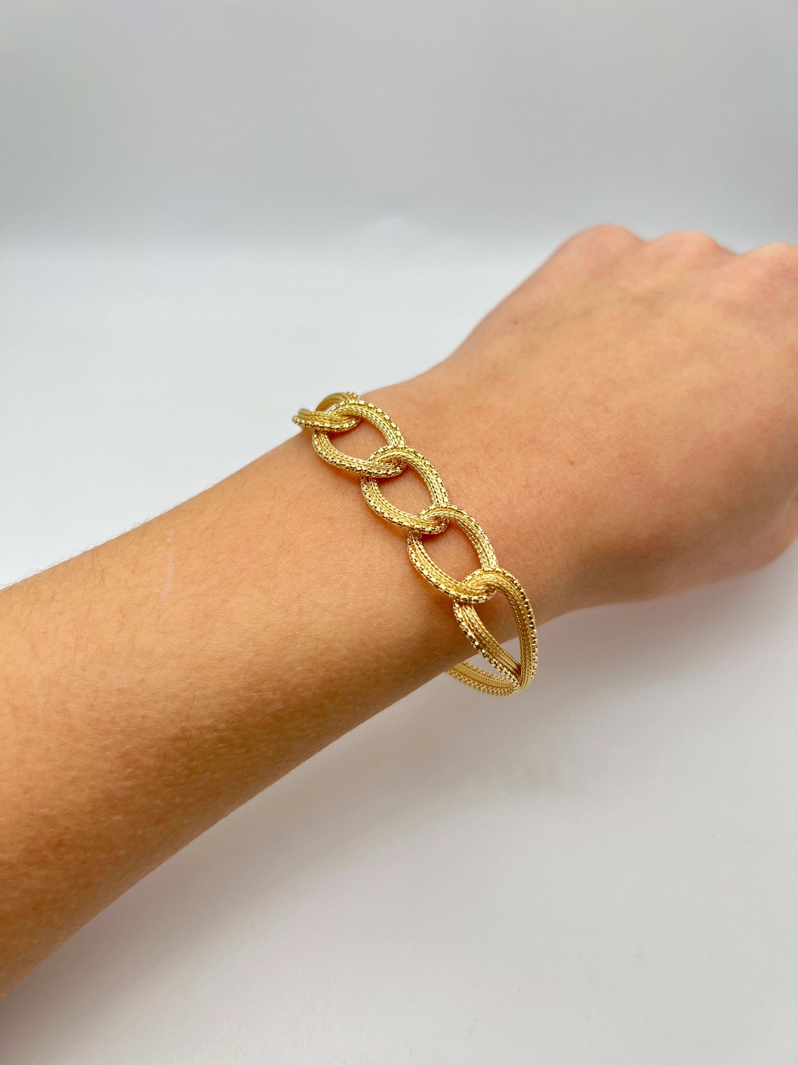 18K GOLD SAVINA CHAIN BRACELET - HANDMADE IN ITALY