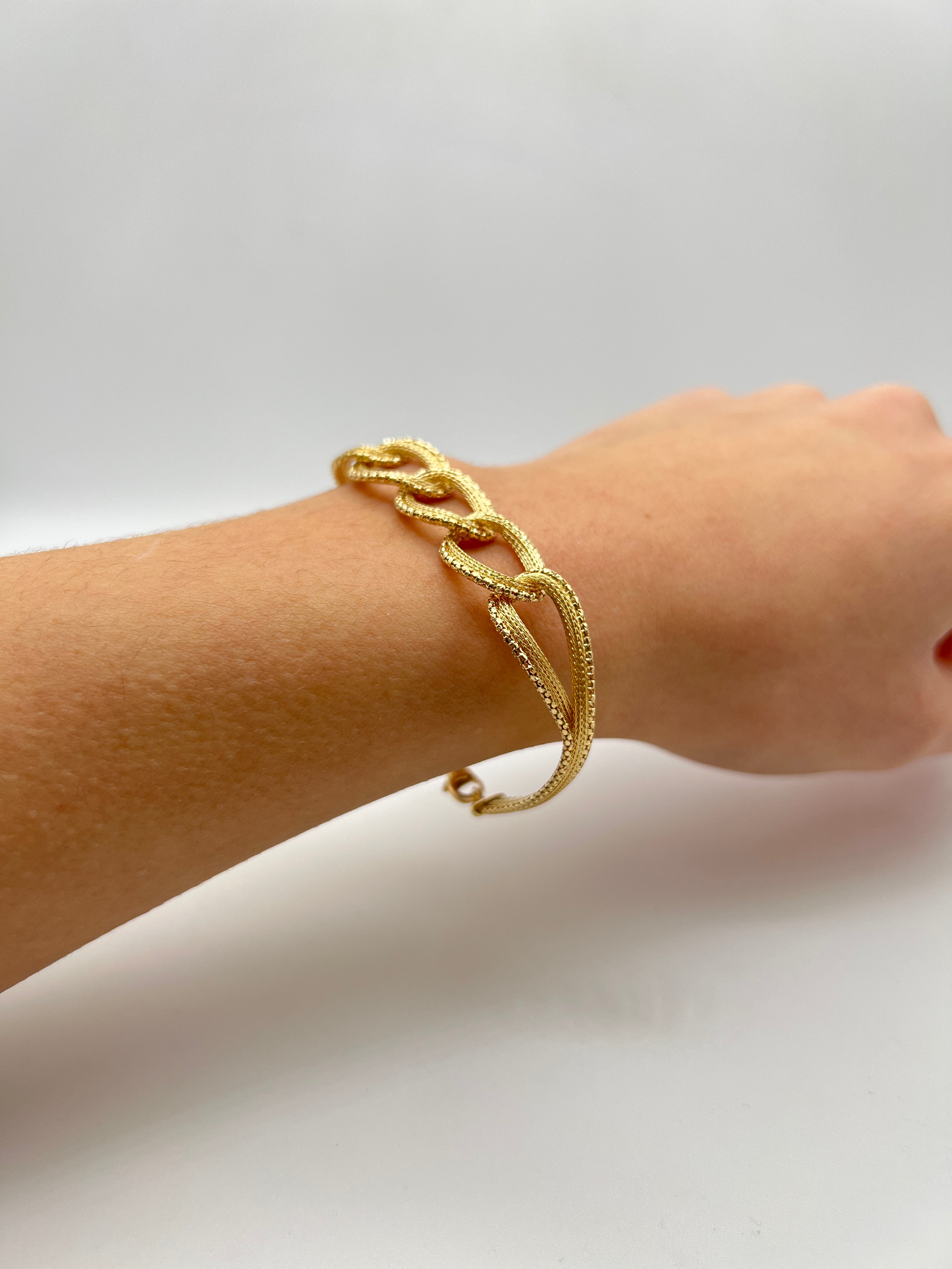 18K GOLD SAVINA CHAIN BRACELET - HANDMADE IN ITALY