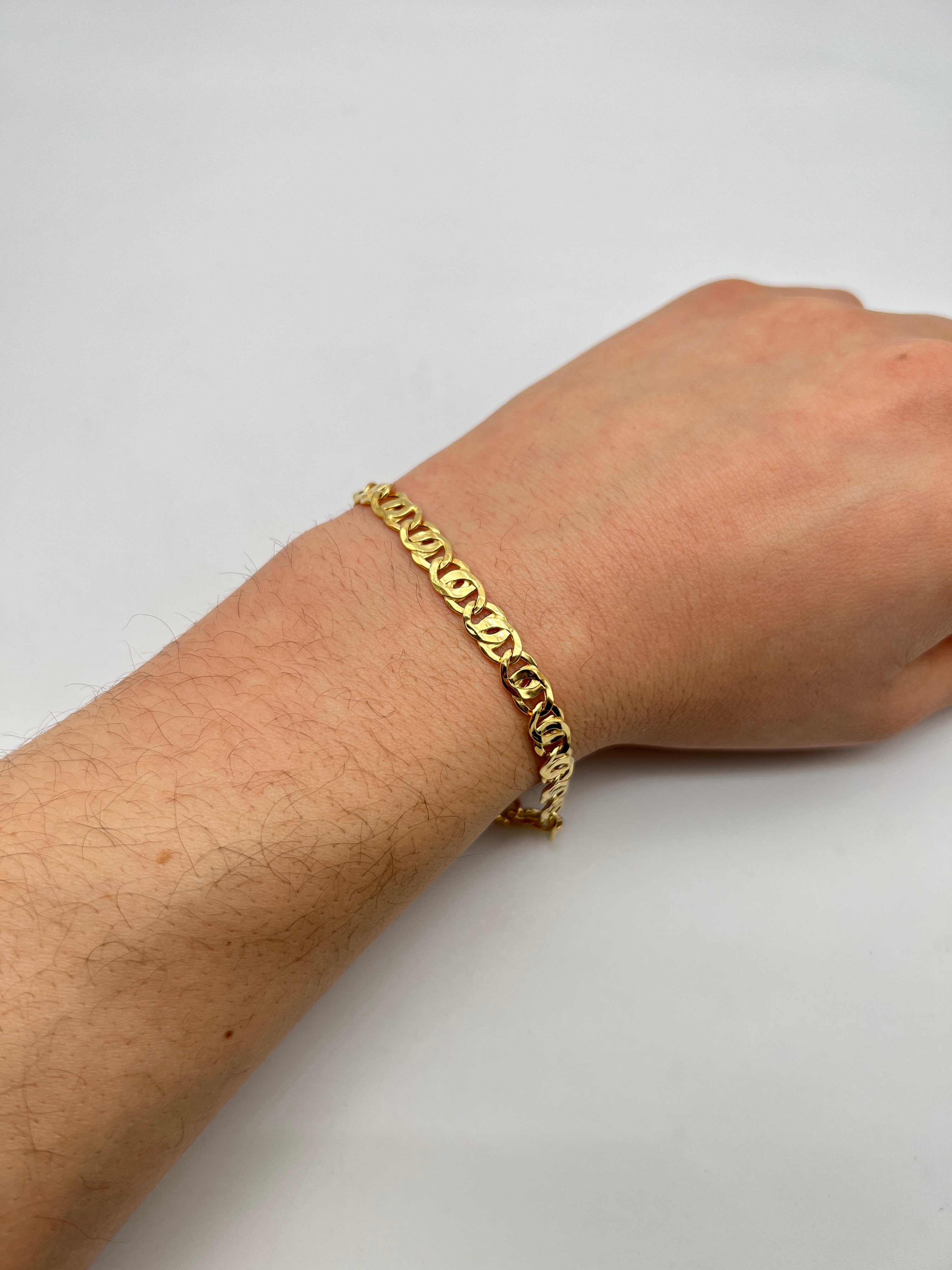 18K GOLD CHAIN BRACELET - HANDMADE IN ITALY
