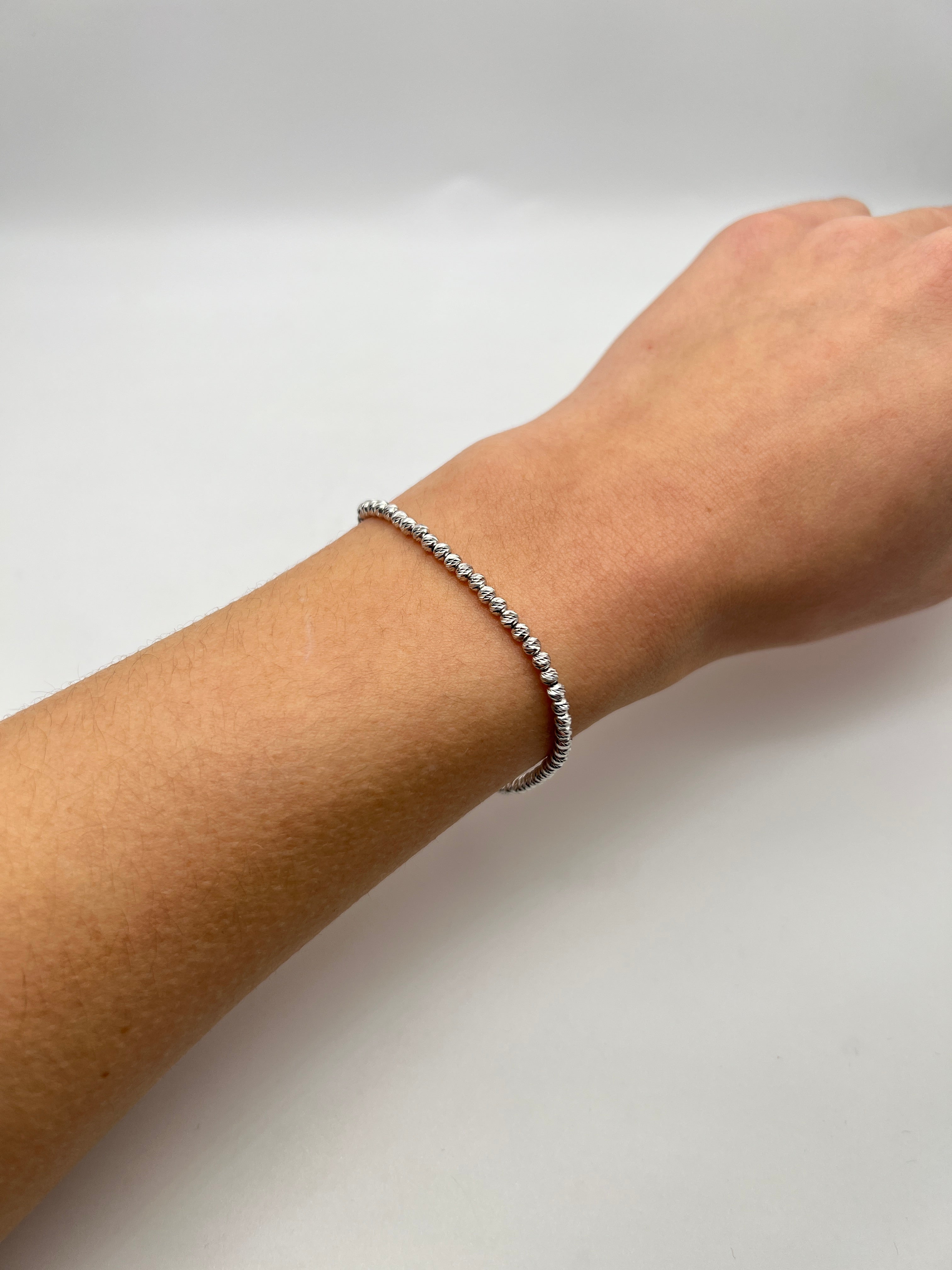 18K GOLD NOTTURNO BEADED BRACELET - HANDMADE IN ITALY