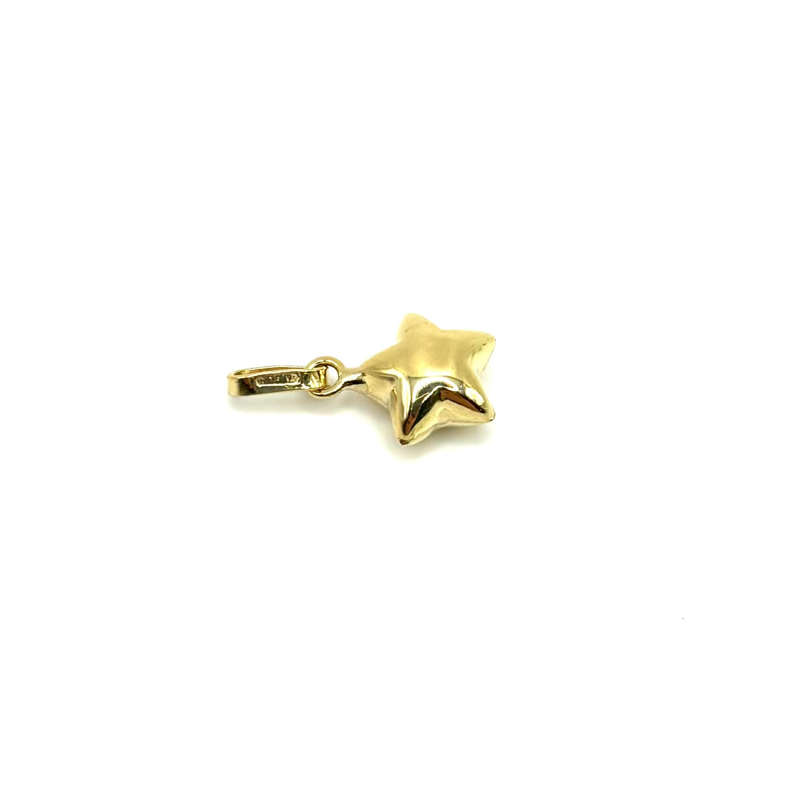 18K GOLD STAR CHARM PENDANT - HANDMADE IN ITALY
