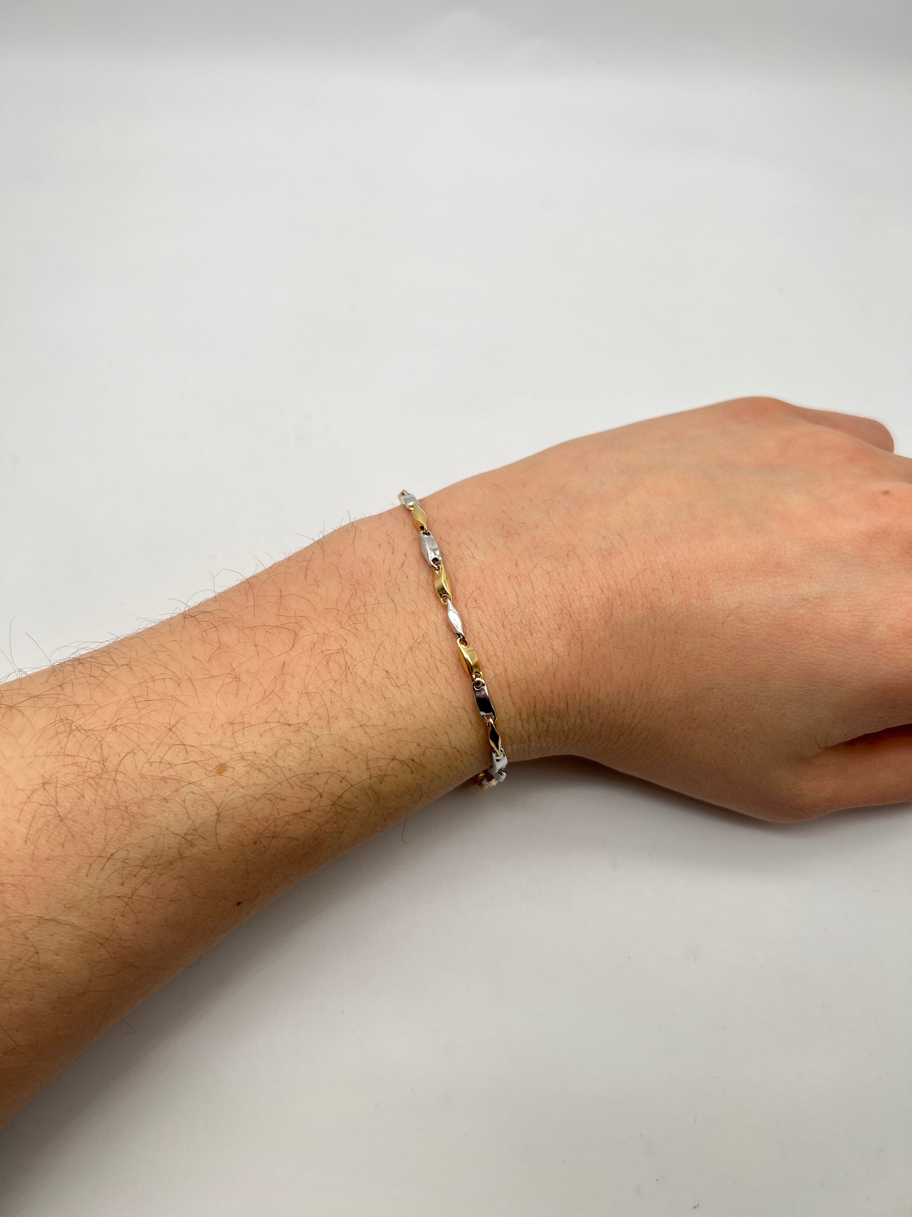18K GOLD FRANCESCO CHAIN BRACELET - HANDMADE IN ITALY