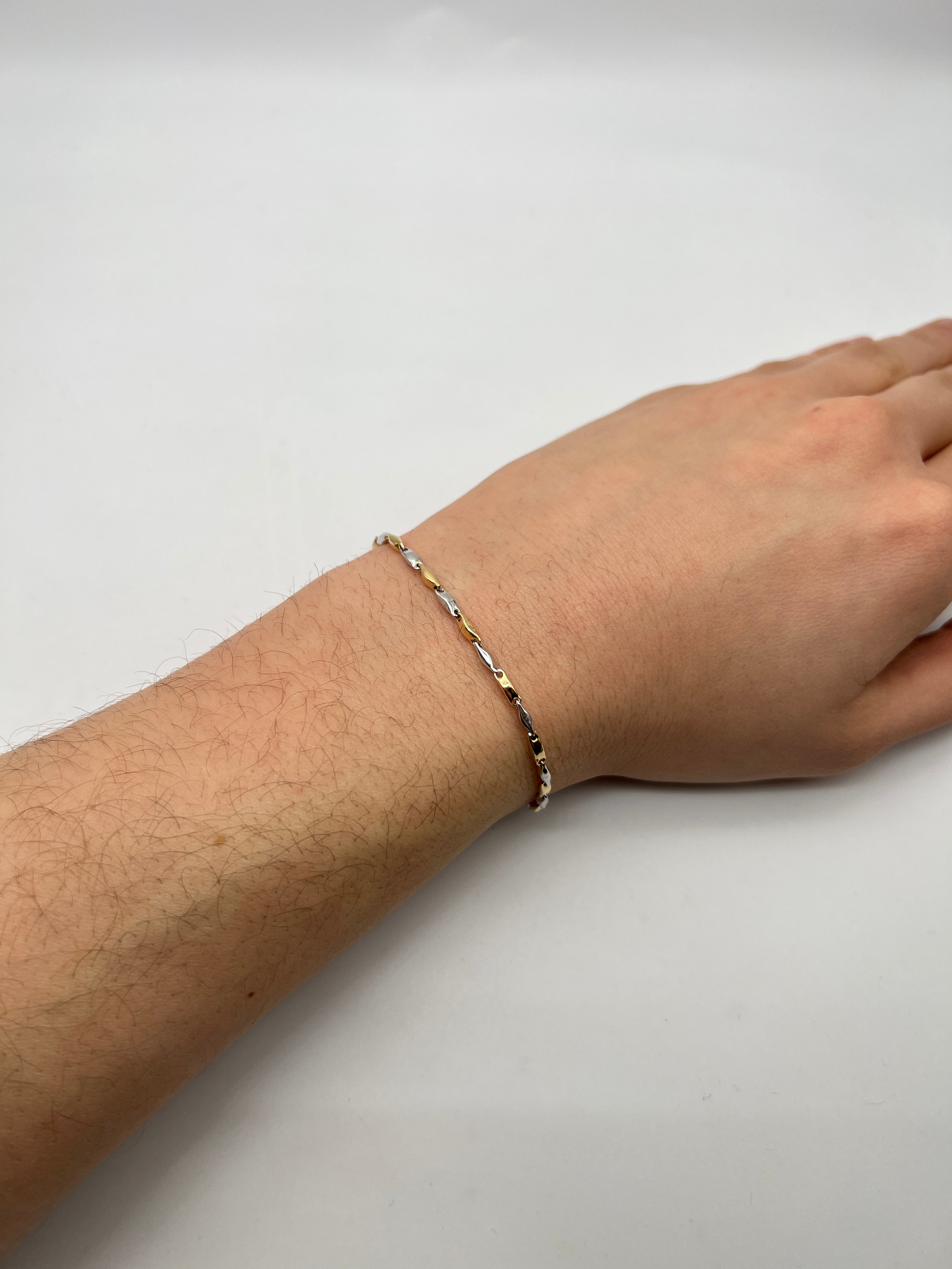 18K GOLD PIERO CHAIN BRACELET - HANDMADE IN ITALY