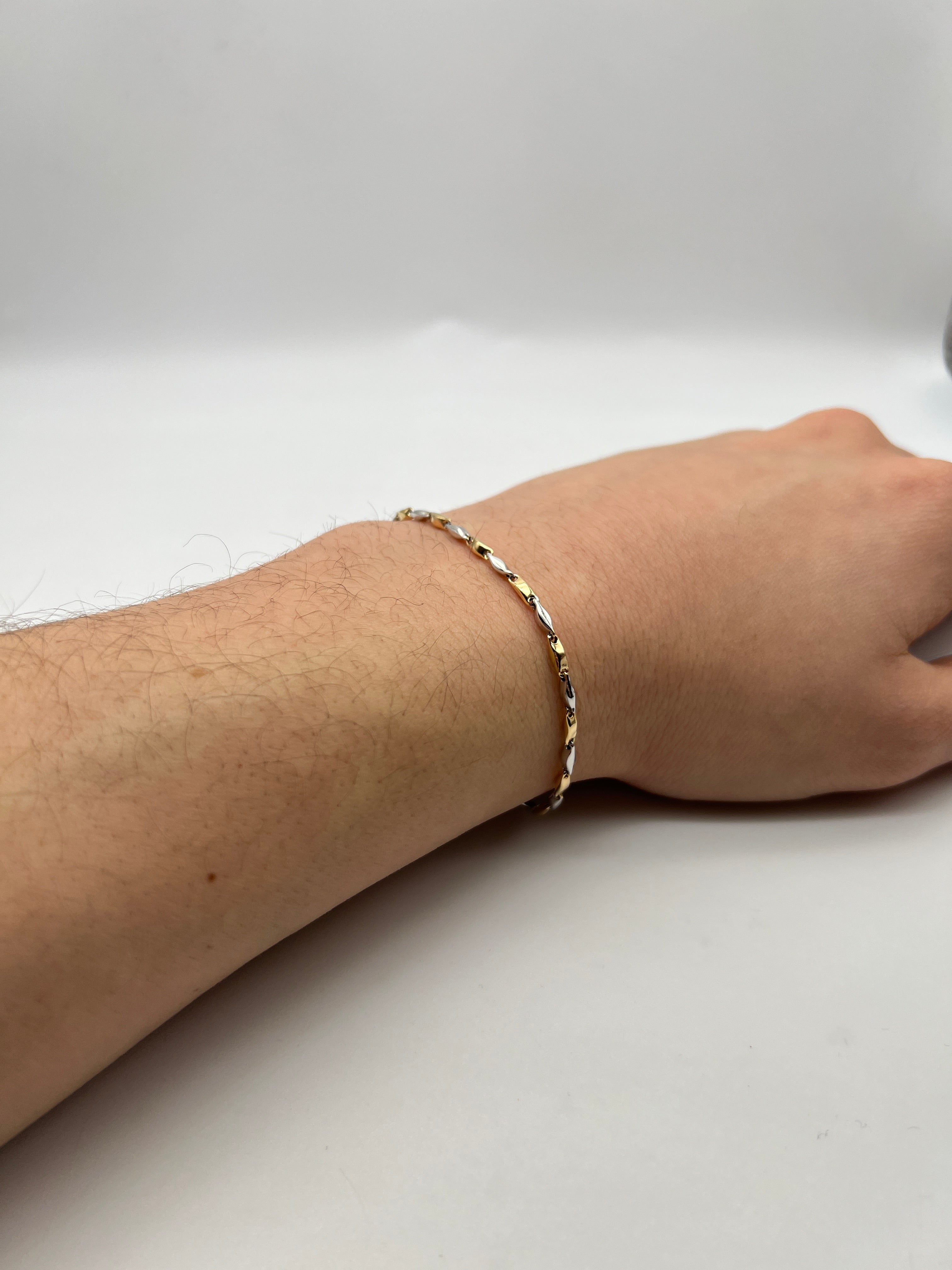 18K GOLD PIERO CHAIN BRACELET - HANDMADE IN ITALY