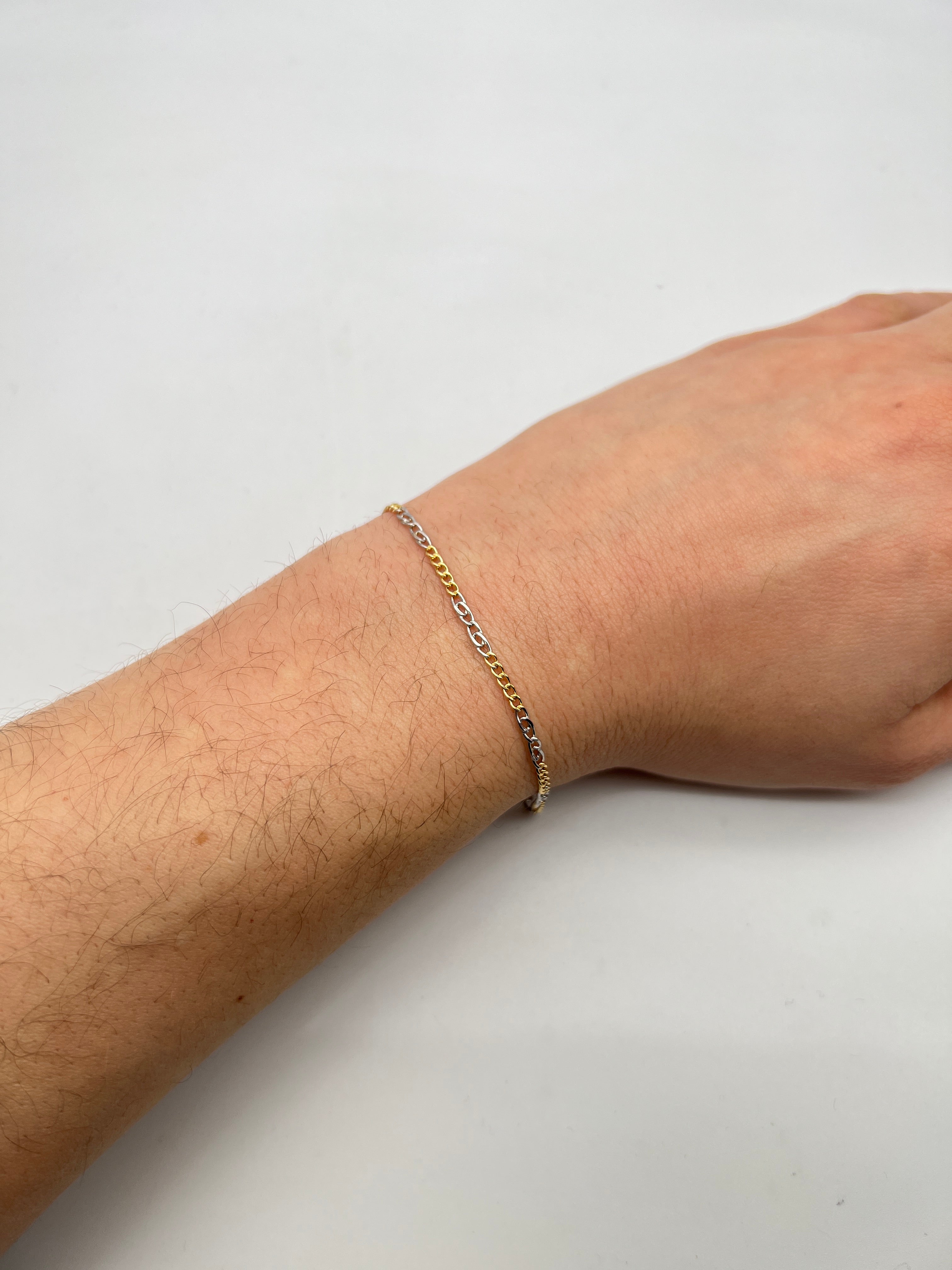 18K GOLD VITTORIO CHAIN BRACELET - HANDMADE IN ITALY