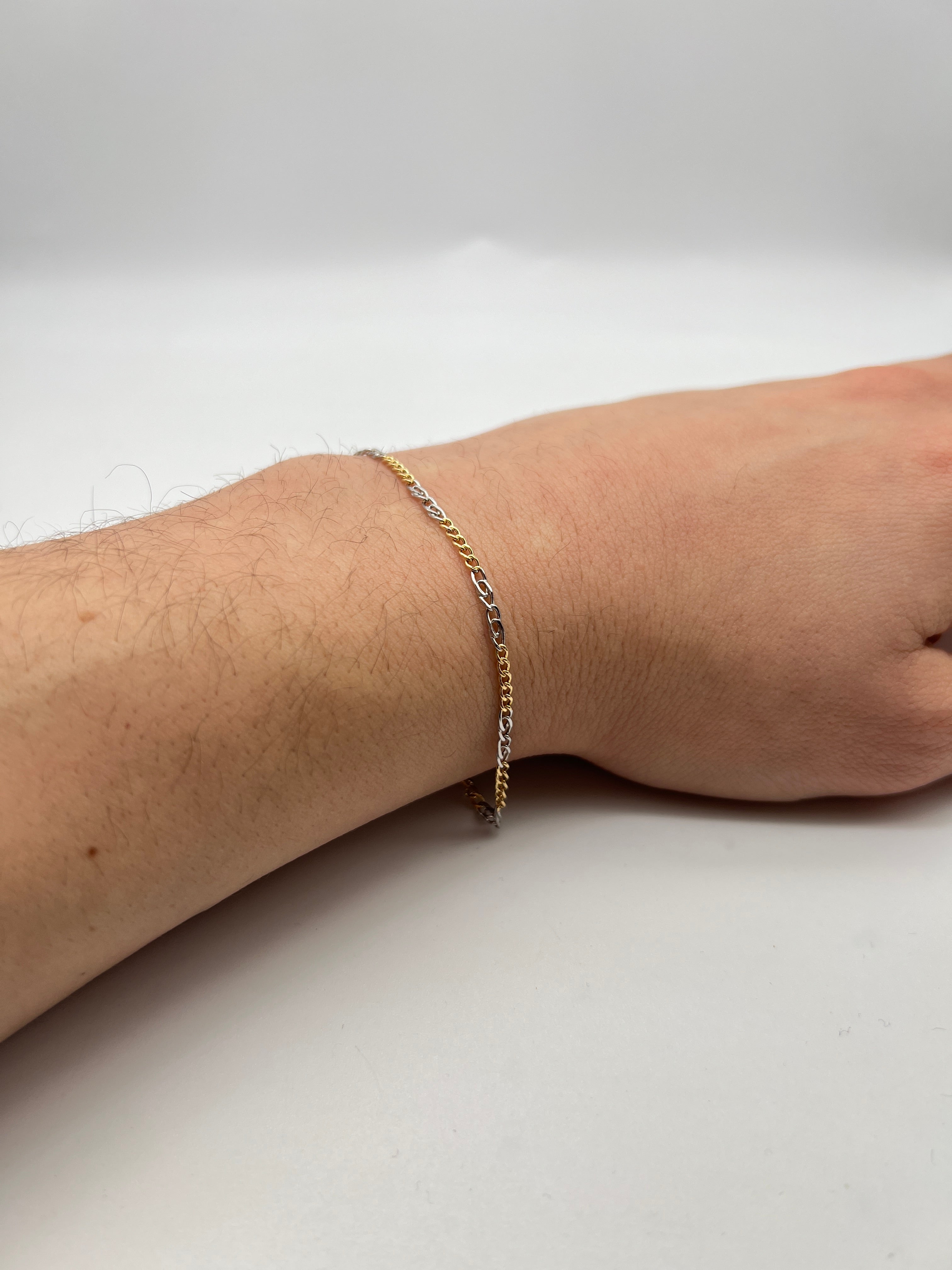 18K GOLD VITTORIO CHAIN BRACELET - HANDMADE IN ITALY