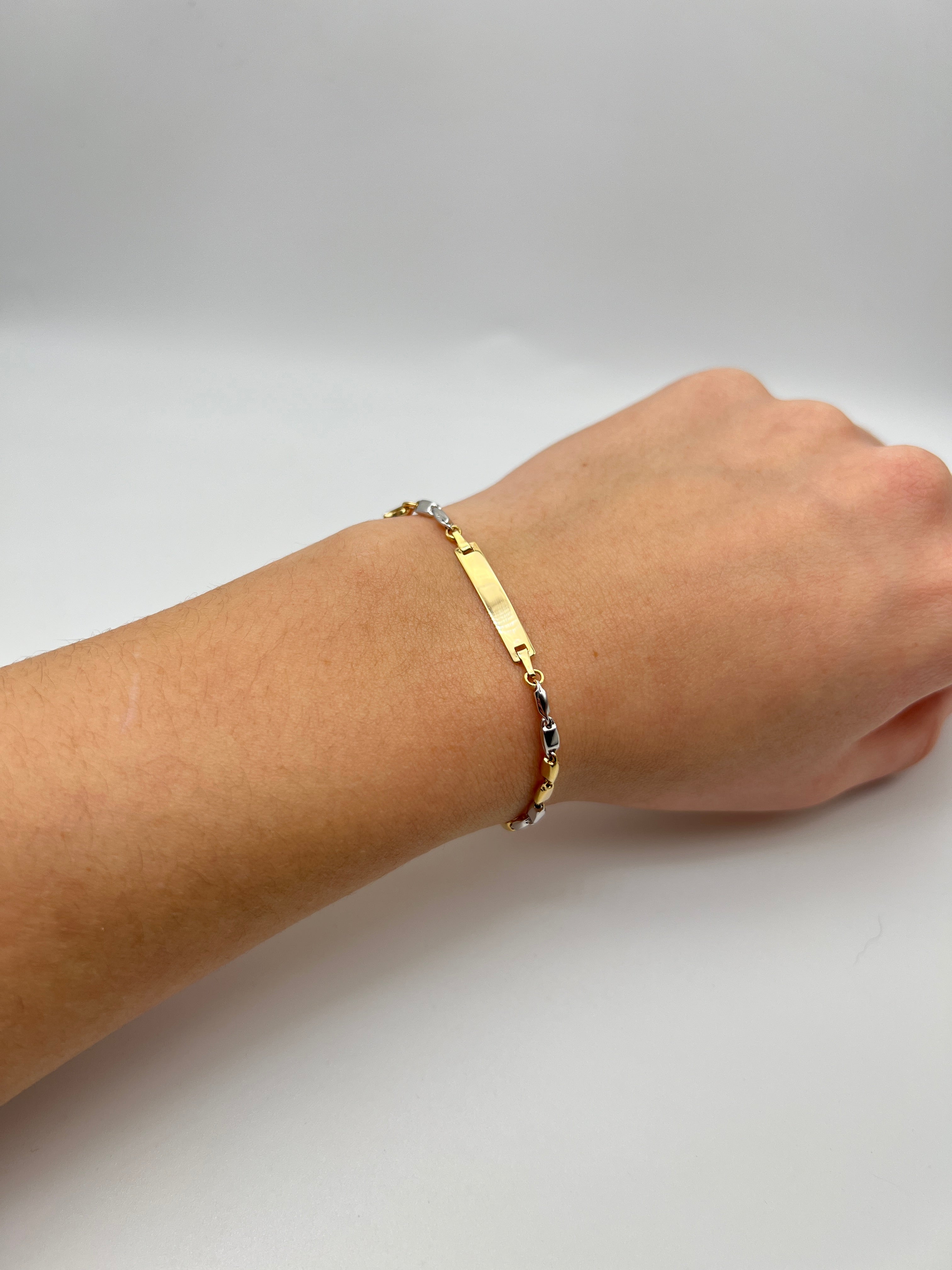 18K GOLD POSITANO BAR BRACELET - HANDMADE IN ITALY