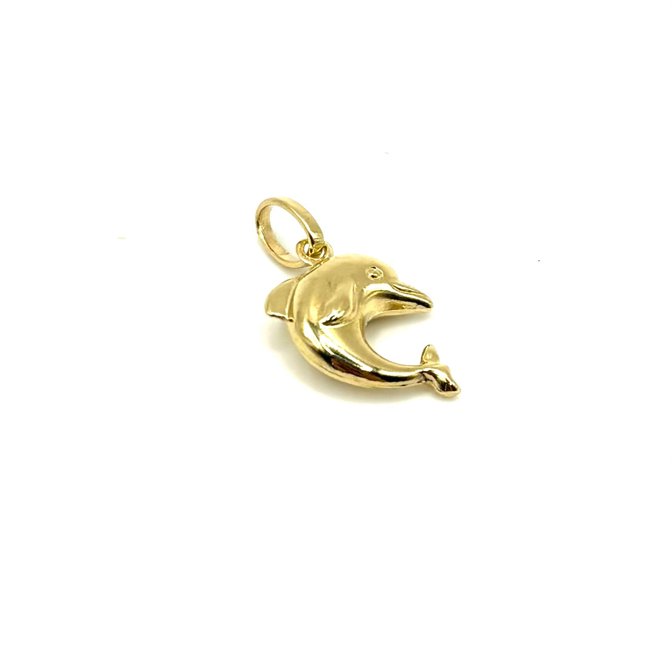 18K GOLD DOLPHIN CHARM PENDANT - HANDMADE IN ITALY
