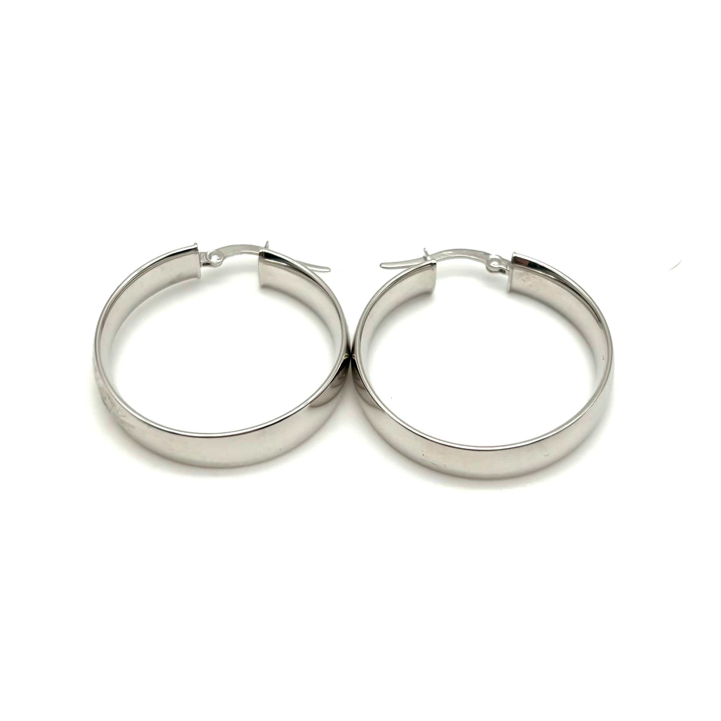 18K GOLD HOOP EARRINGS - HANDMADE IN ITALY