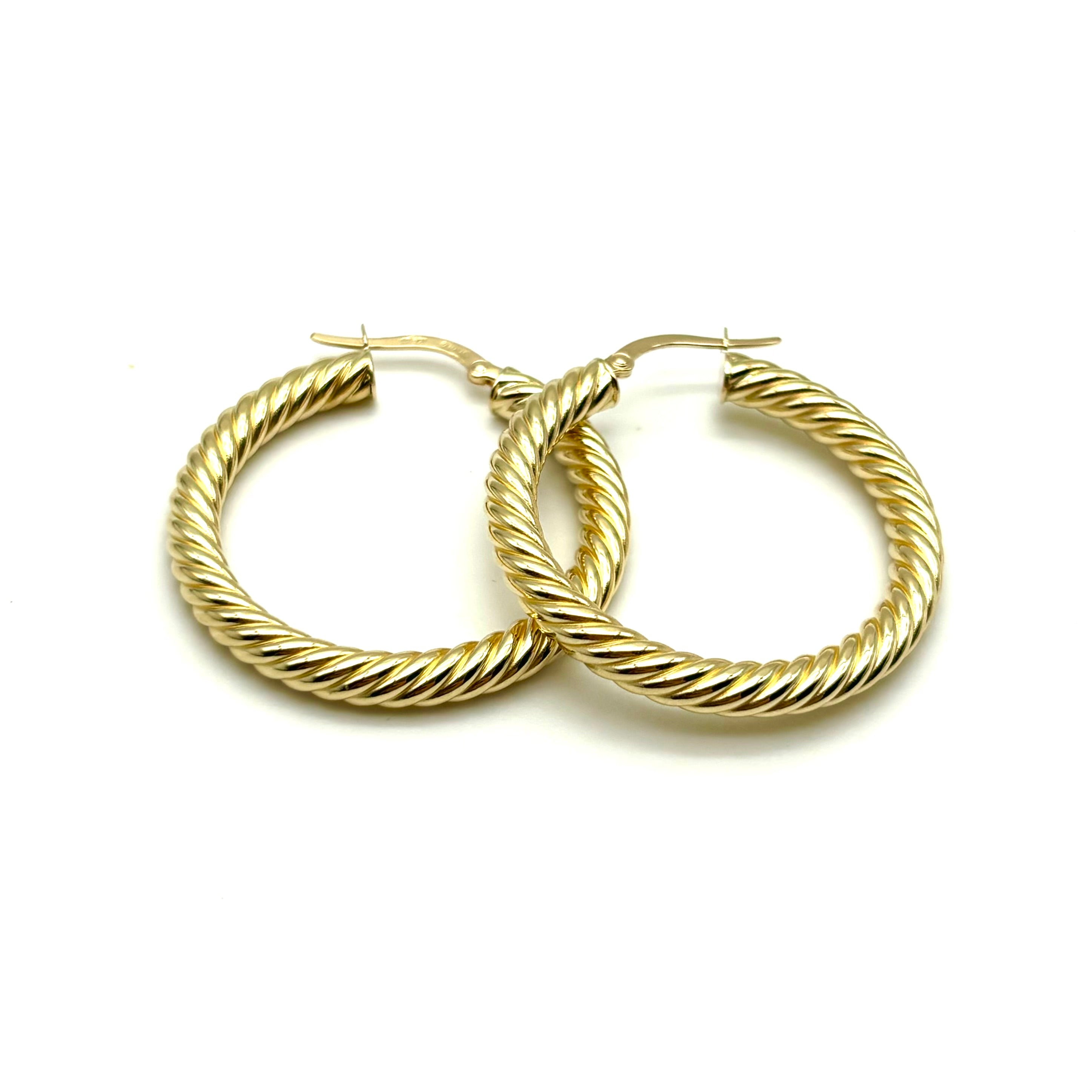 18K GOLD MARIANGELA HOOP EARRINGS - HANDMADE IN ITALY