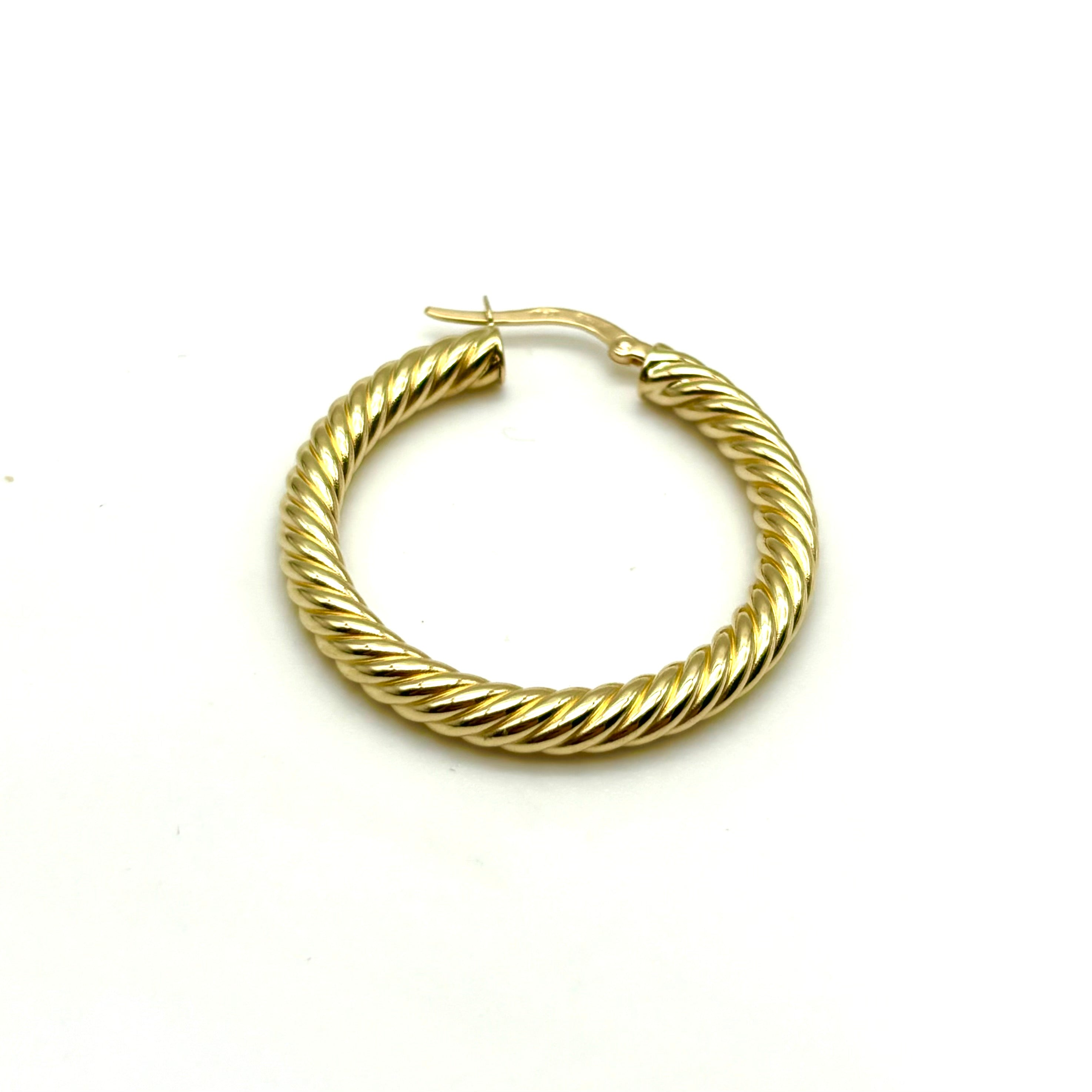 18K GOLD MARIANGELA HOOP EARRINGS - HANDMADE IN ITALY