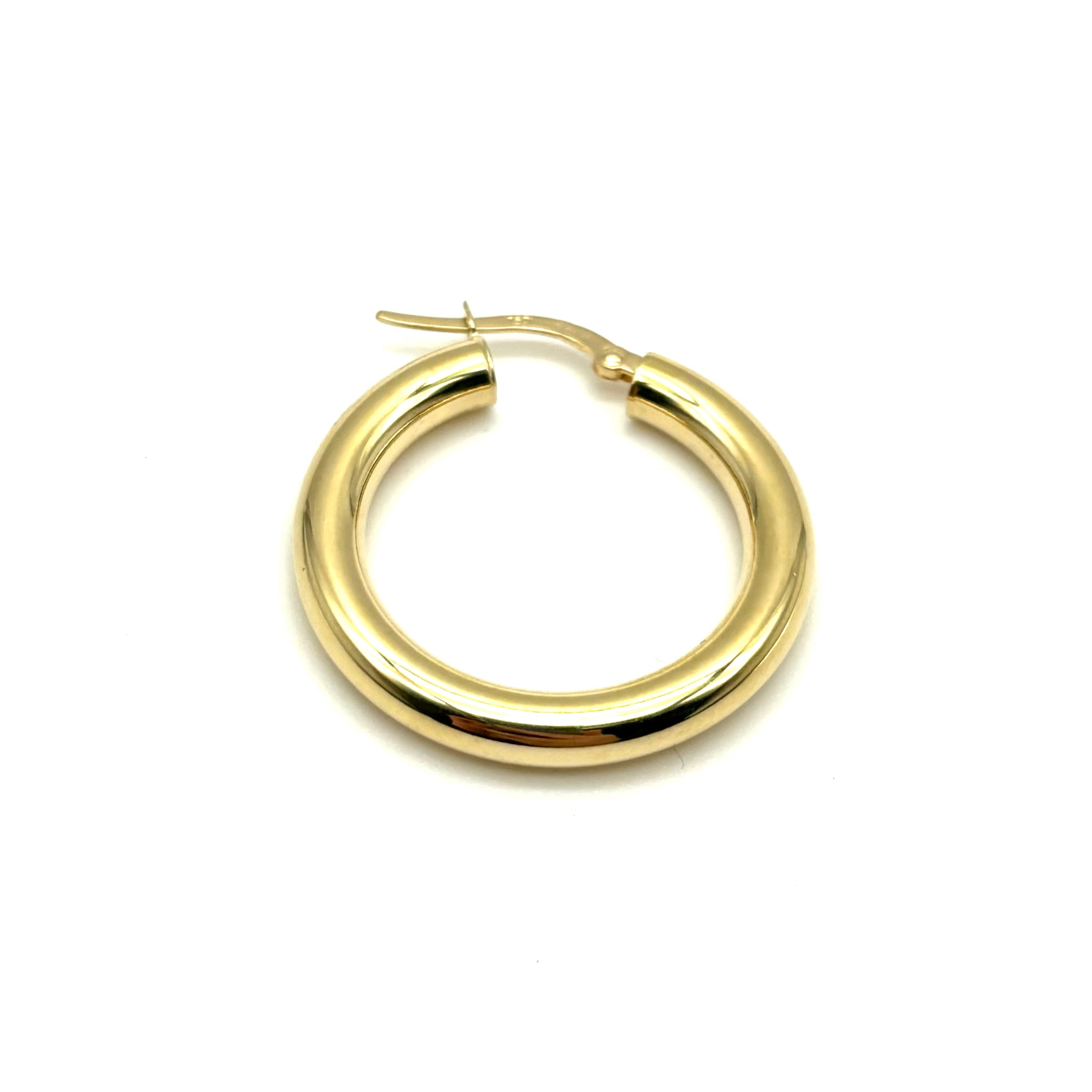 18K GOLD CARLOTTA HOOP EARRINGS - HANDMADE IN ITALY